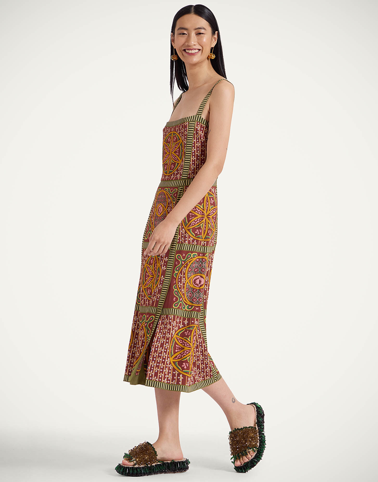 La DoubleJ Buy Me A Martini Dress Eclipse Plac&eacute;e Yellow DRE0673VIS011ECL05YE02