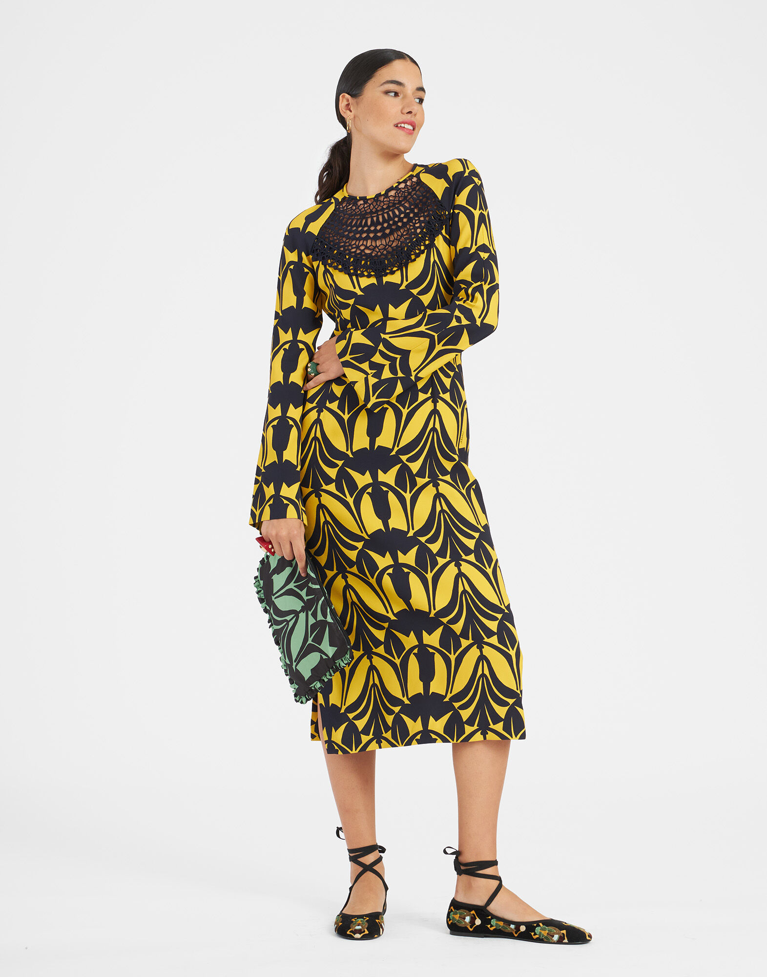 La DoubleJ Wednesday Dress Papyrus Gold DRE0577SAB001PAY01YE05