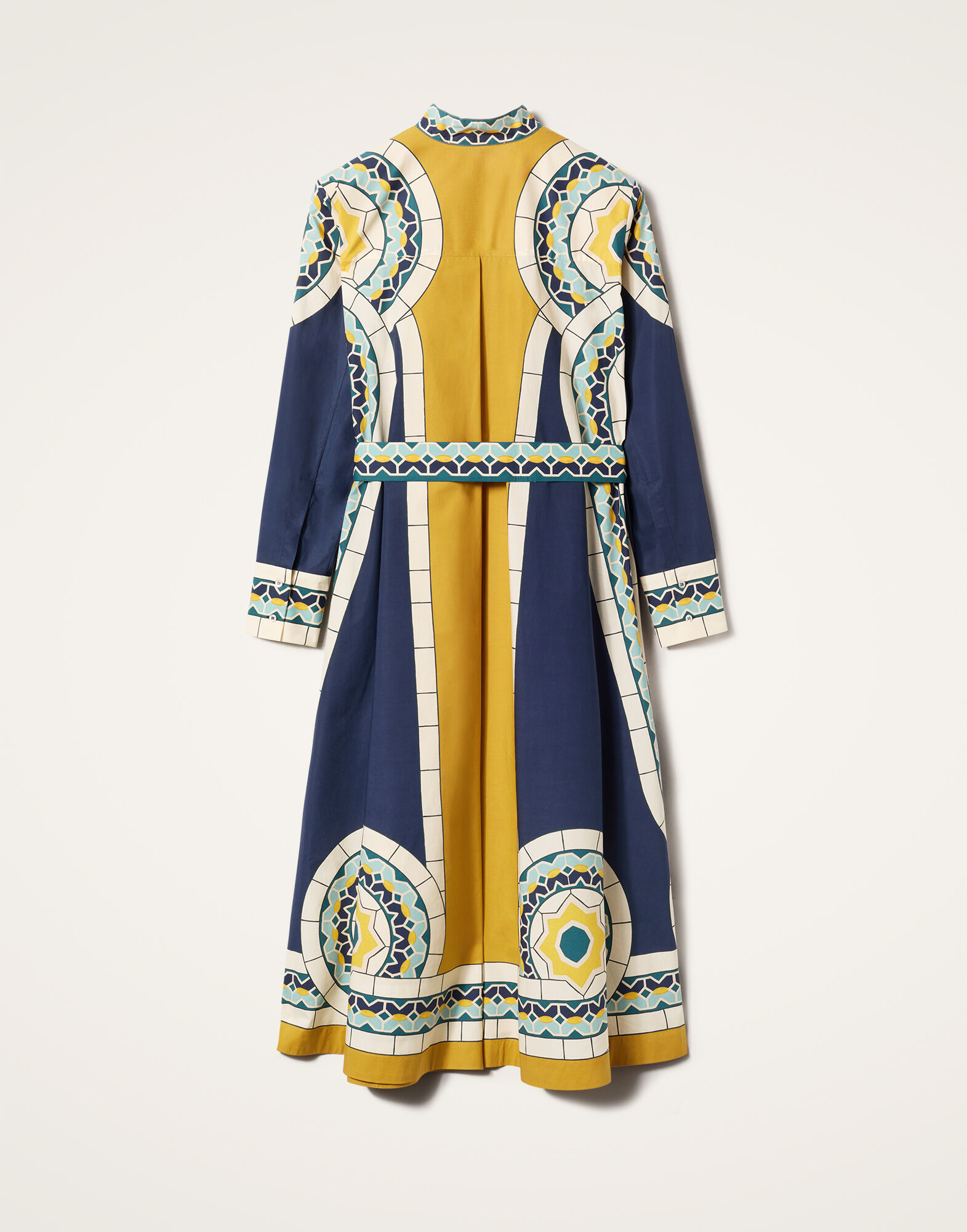 La DoubleJ Sundowner Dress Mudejar Plac&eacute;e Blue DRE0459COT015MUD01BU03