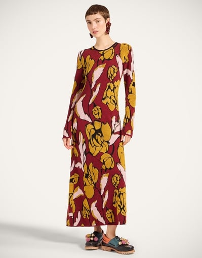 multicolored knit dress Poppy Multicolor Knit Dress