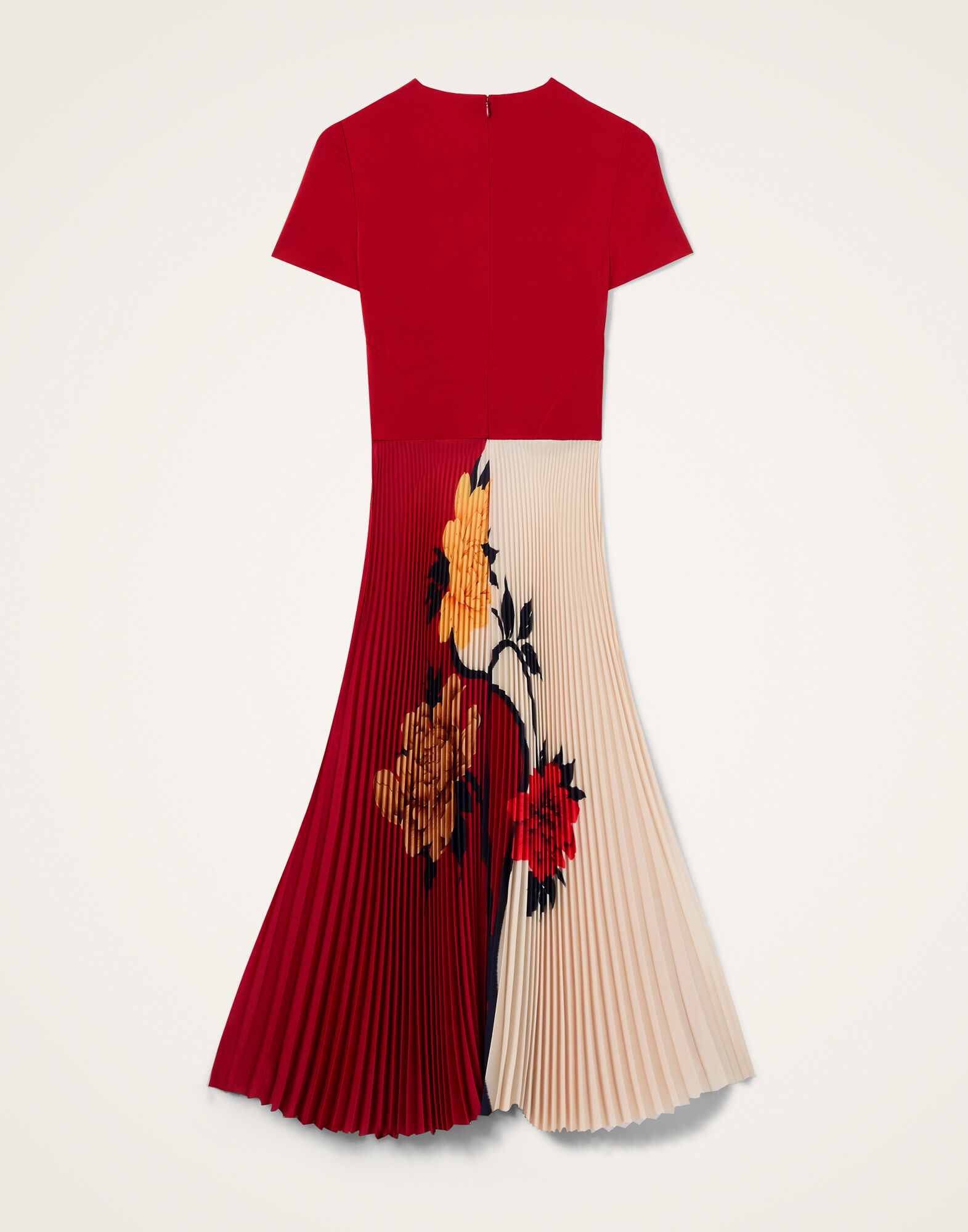 La DoubleJ Chignon Dress Queen Peony Plac&eacute;e Red DRE1030CHF007QPE02RE01