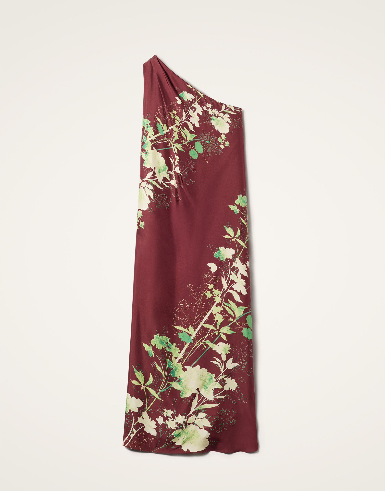 La DoubleJ Roy Dress Woodland Plac&eacute;e Burgundy DRE0304SIL006WOD01RE02