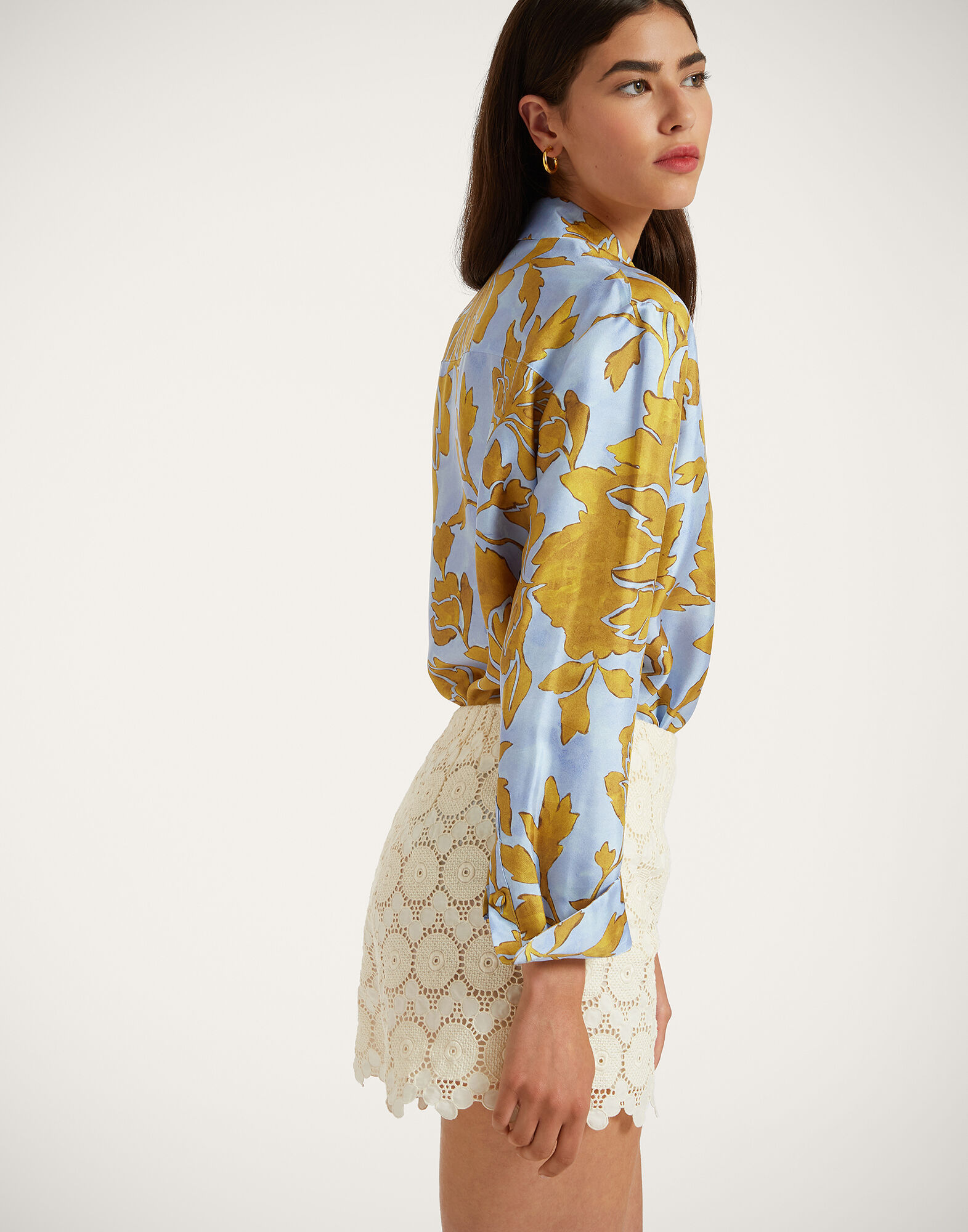 La DoubleJ Boy Shirt Tangle Light Blue SHI0001SIL001TAN01BU01