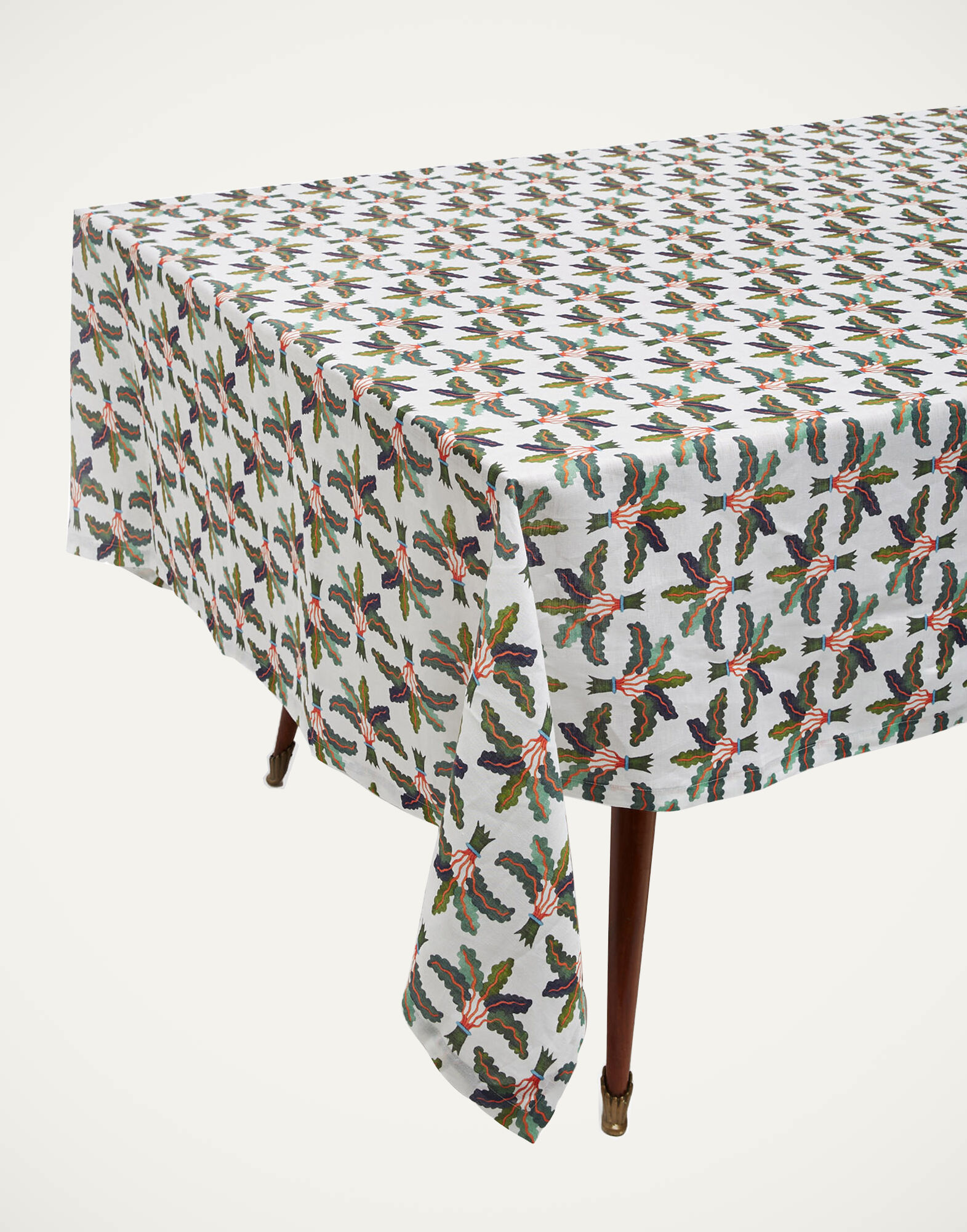 La DoubleJ Medium Tablecloth Linen Palms TBC0002LIN001HLE0022