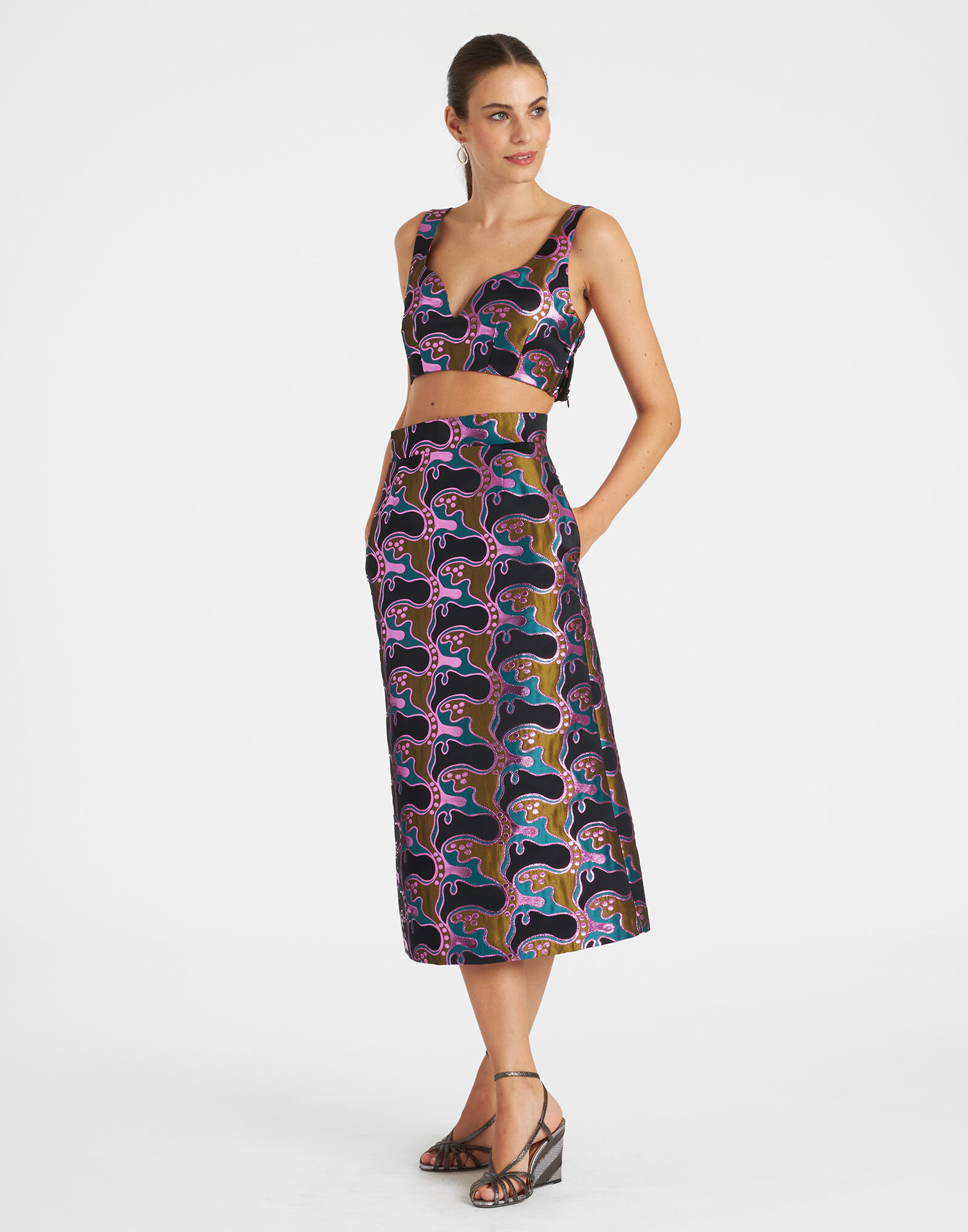 La DoubleJ Baia Skirt Spritz Blue Petrol SKI0103JCQ040SPR03BU05