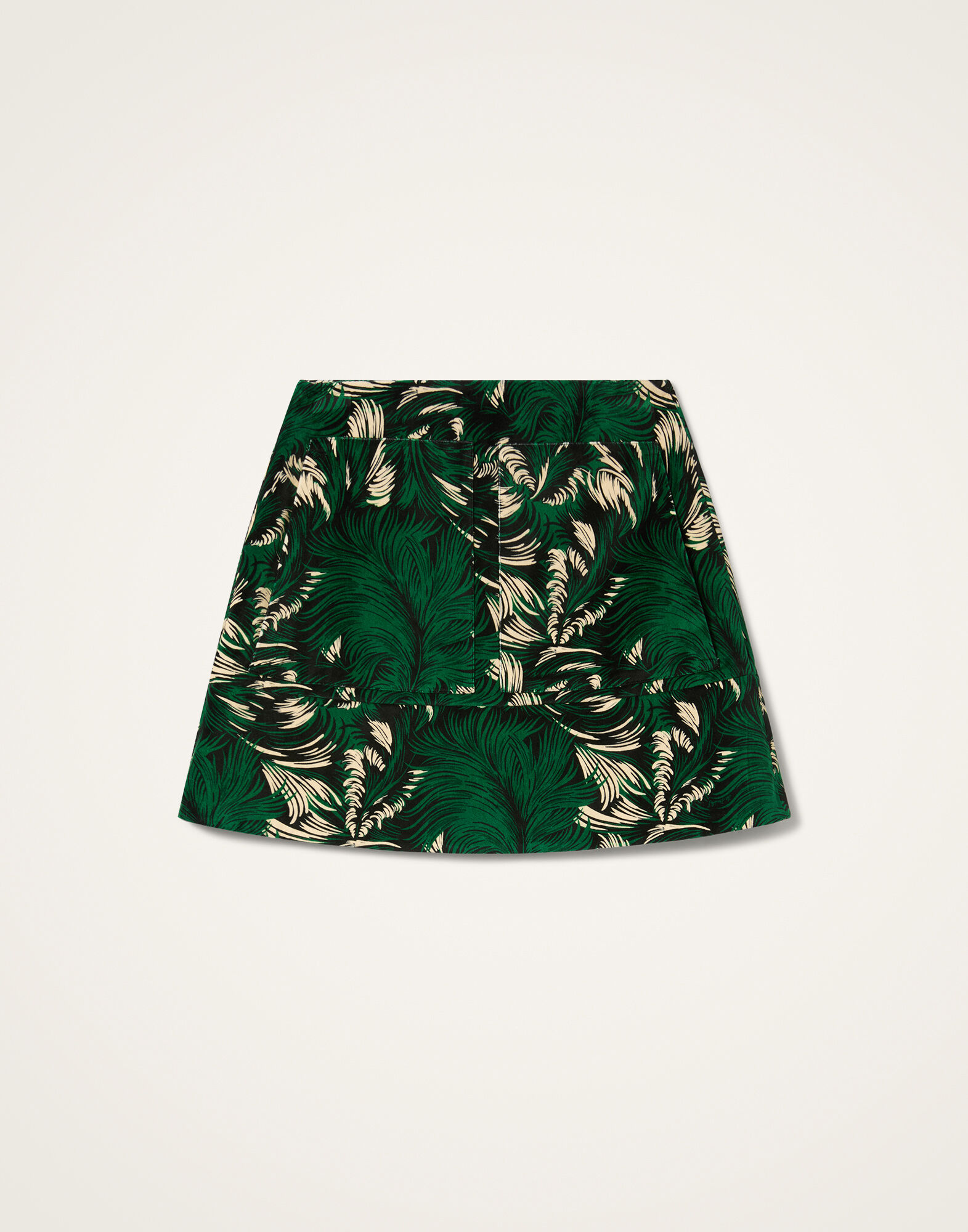 La DoubleJ Short Skirt Quill Green SKI0027VEL001QLL01GR02