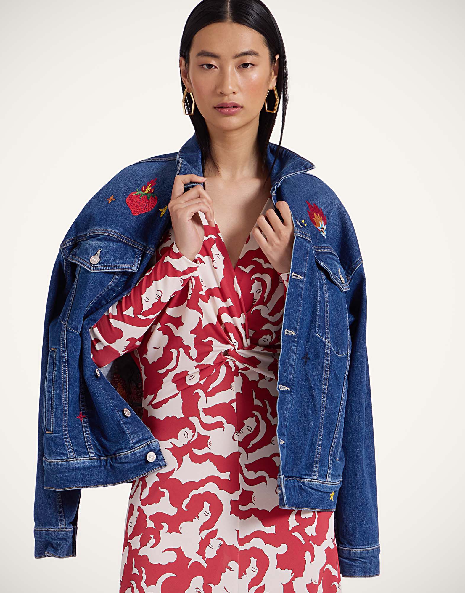 La DoubleJ XX Dress Mamma Red DRE0842JER027MAM01RE01