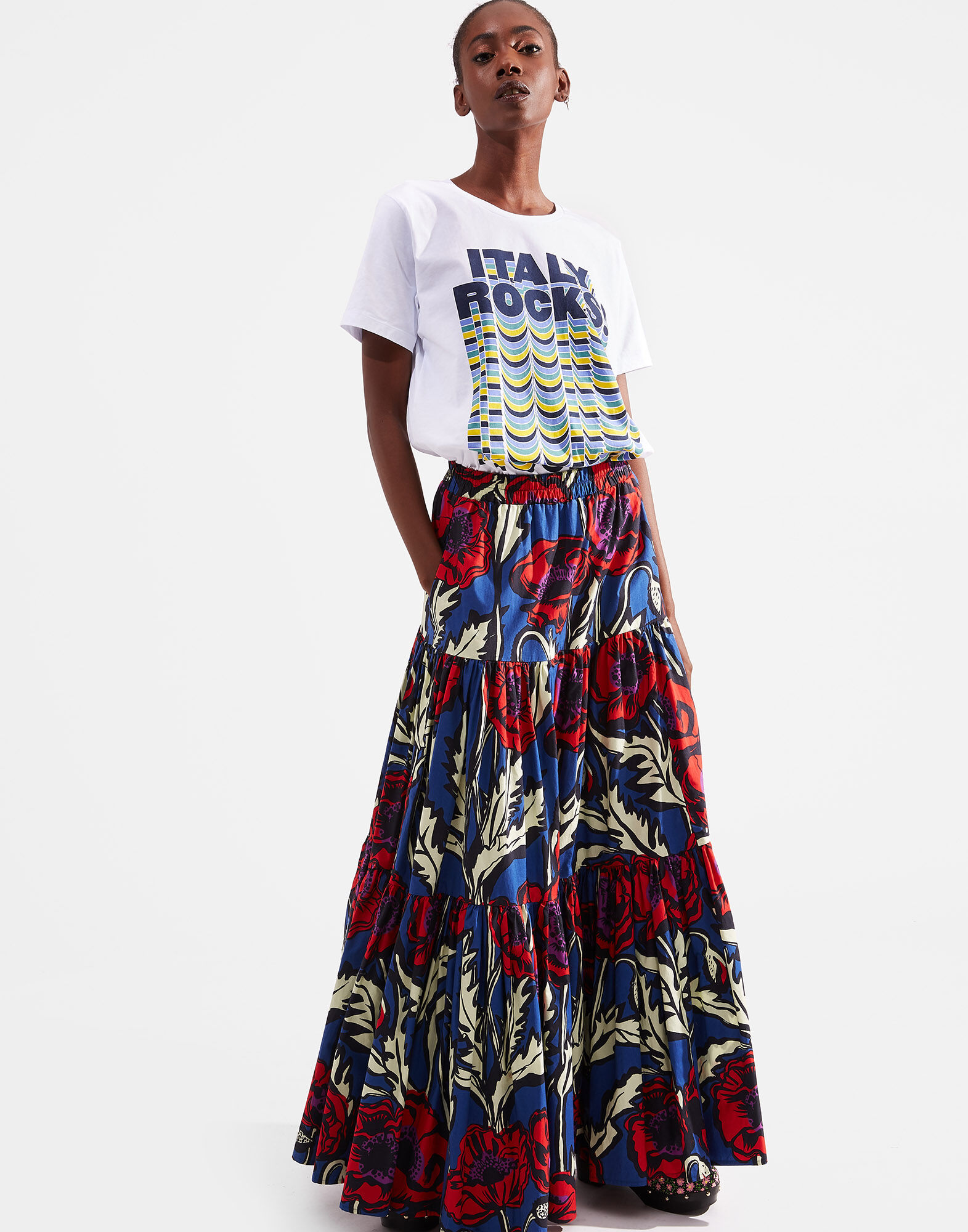 LaDoubleJ Slogan T-shirt Italy Rocks SHI0031JER010SLO0004