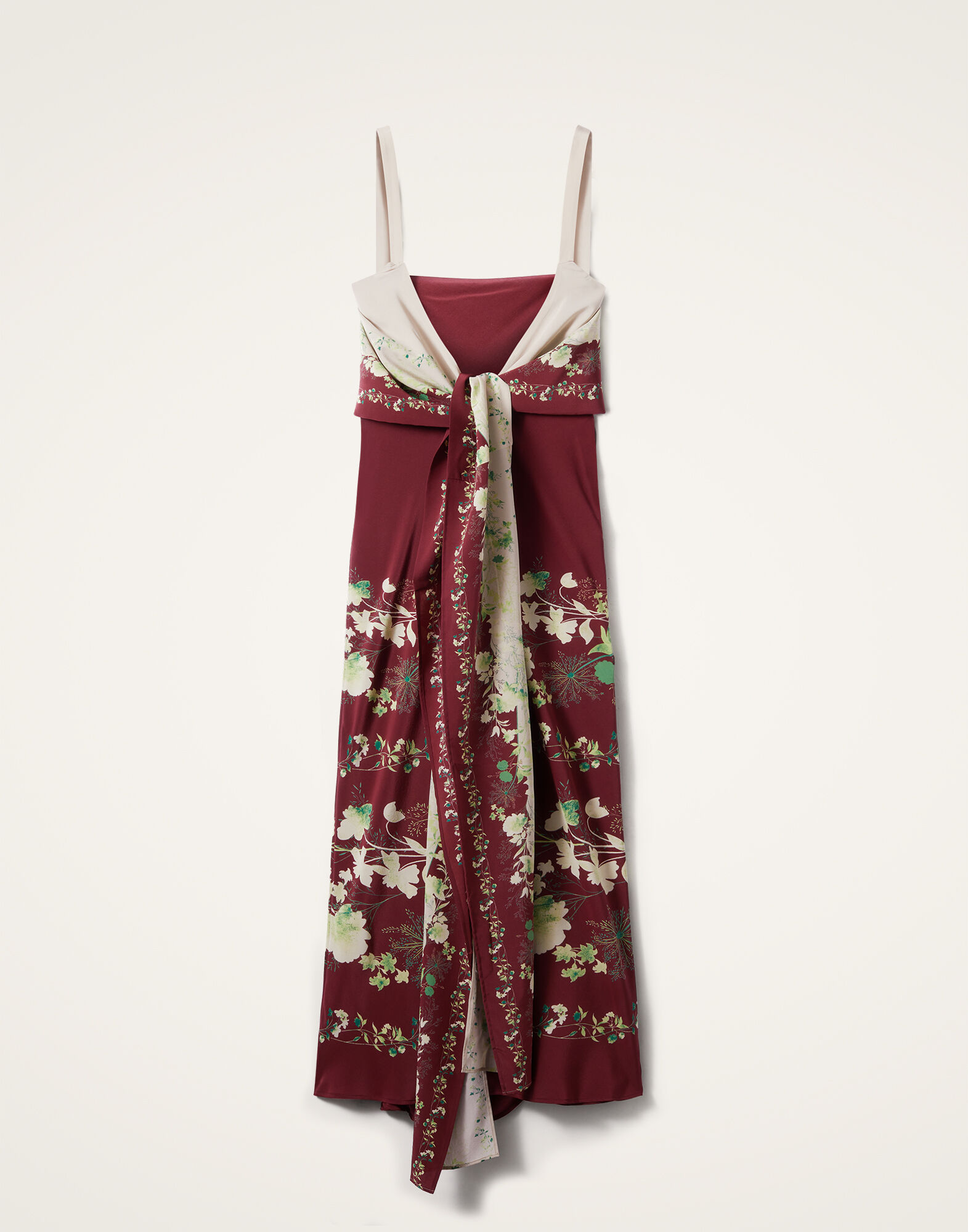 La DoubleJ Slip-Around Dress Woodland Plac&eacute;e Burgundy DRE0562CRE002WOD01RE02