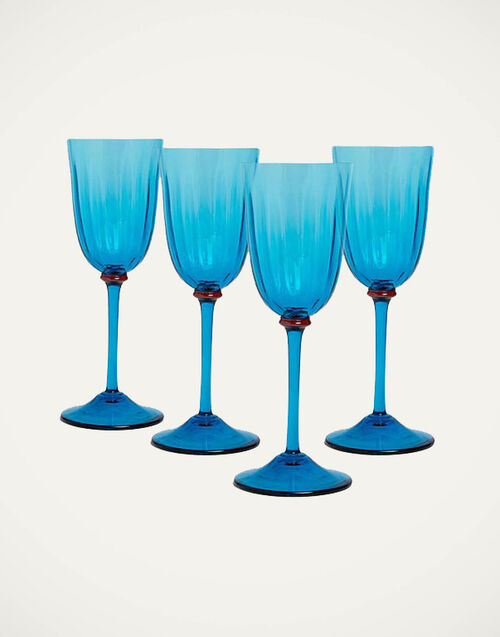 La DoubleJ Wine Glass Set of 4 Azzuro GLA0008MUR001AZZ0001