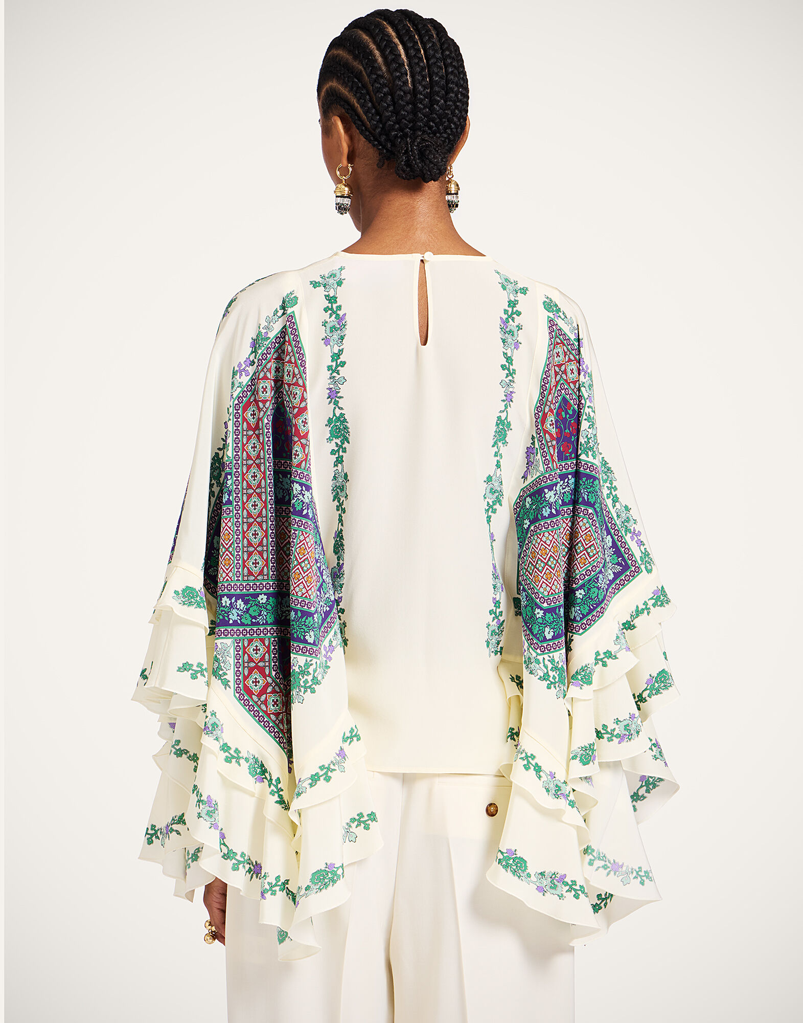 La DoubleJ Galaxy Top Regalia Plac&eacute;e Ecru TOP0176CRE002REG02BR05