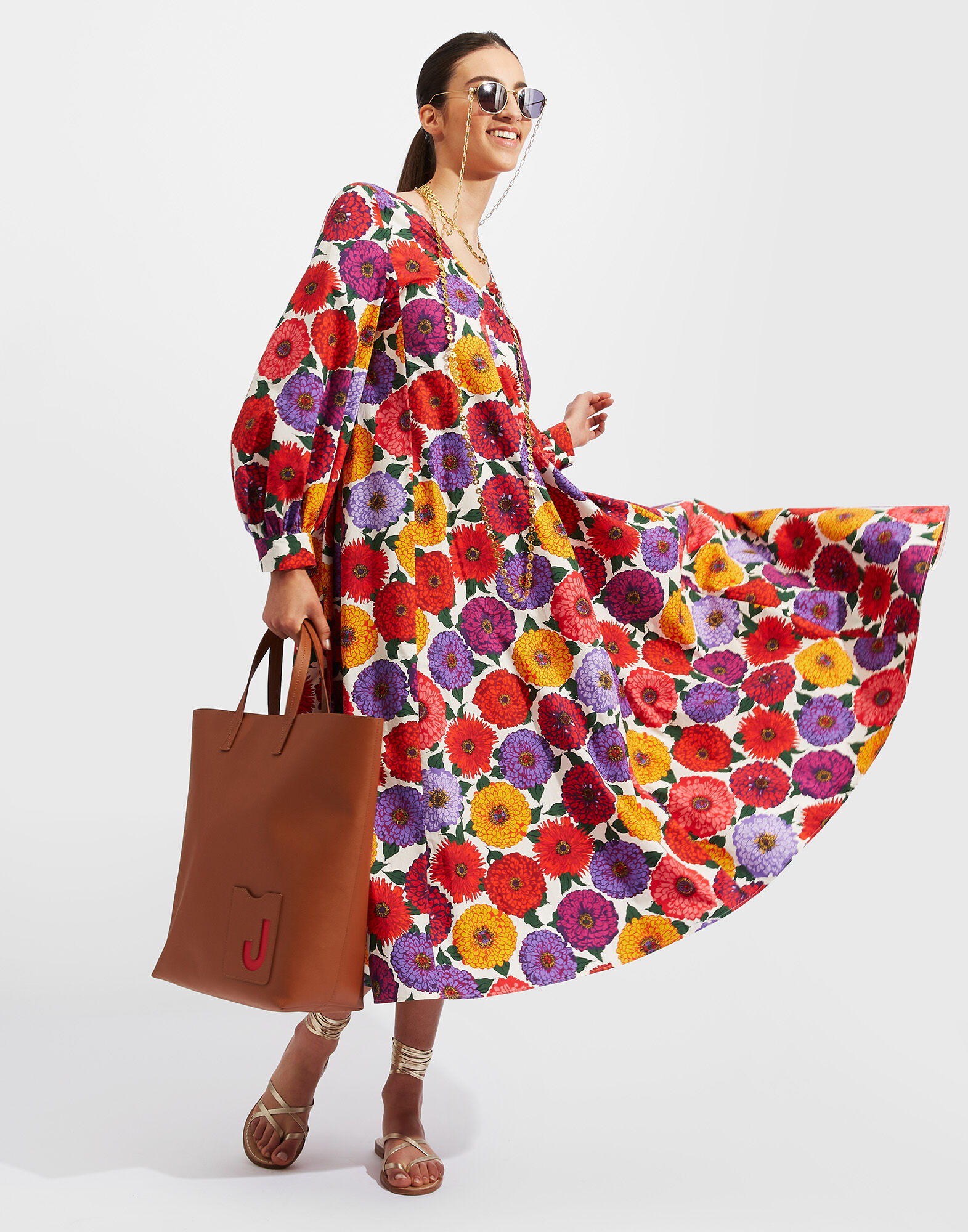 La DoubleJ Bali Dress Zinnie DRE0279COT001ZIN0001