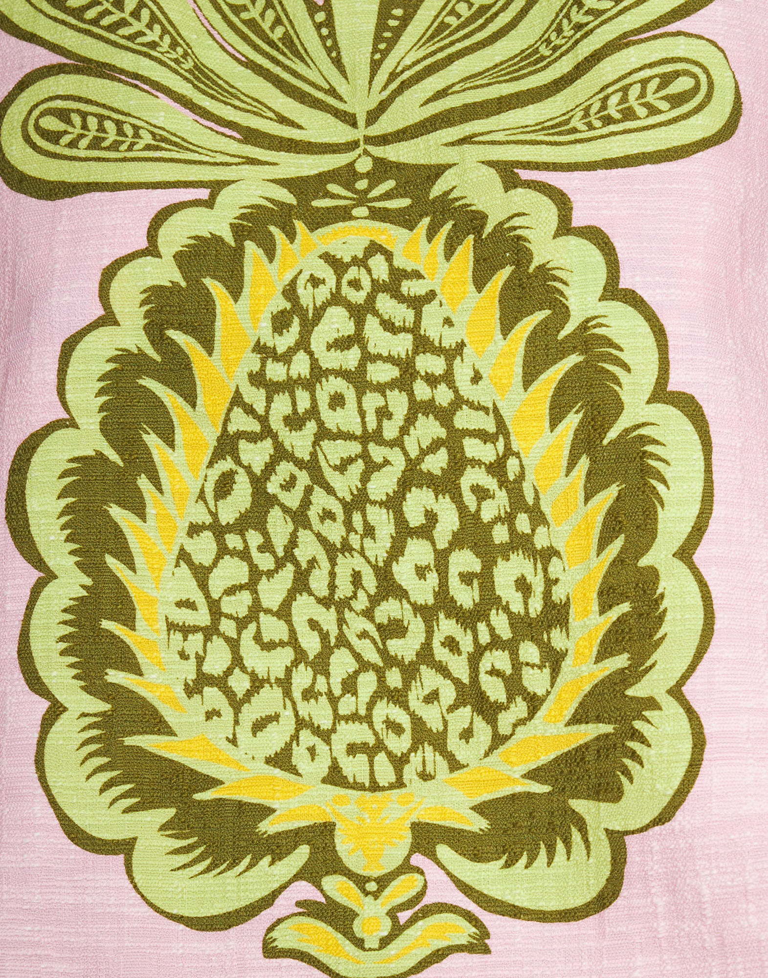 La DoubleJ La Scala Top (With Feathers) Big Pineapple Pink TOP0013COT005PNP01PI01