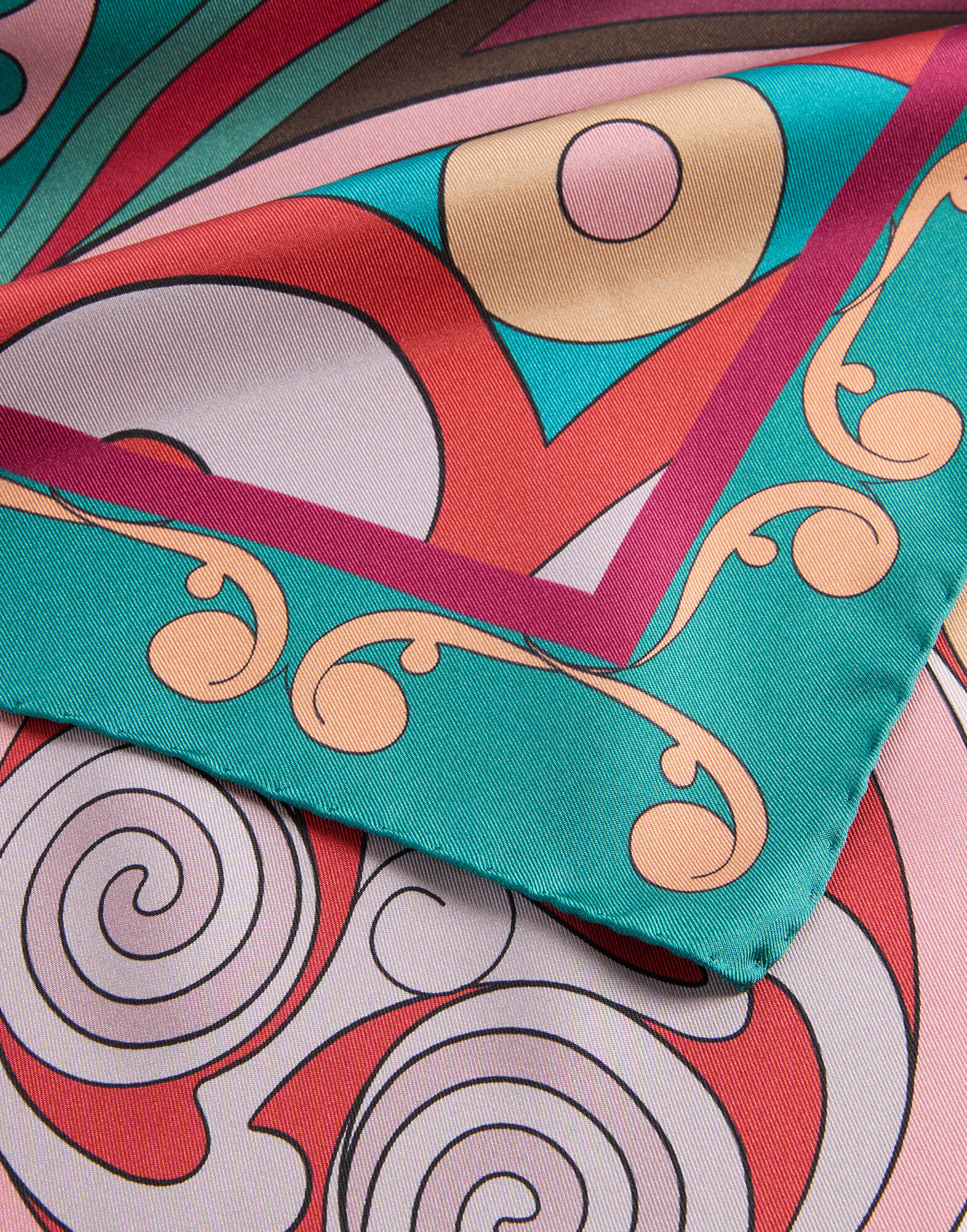 La DoubleJ Foulard 90 Alchemy Plac&eacute;e Dark Red SCA0067SIL006ALC03RE07