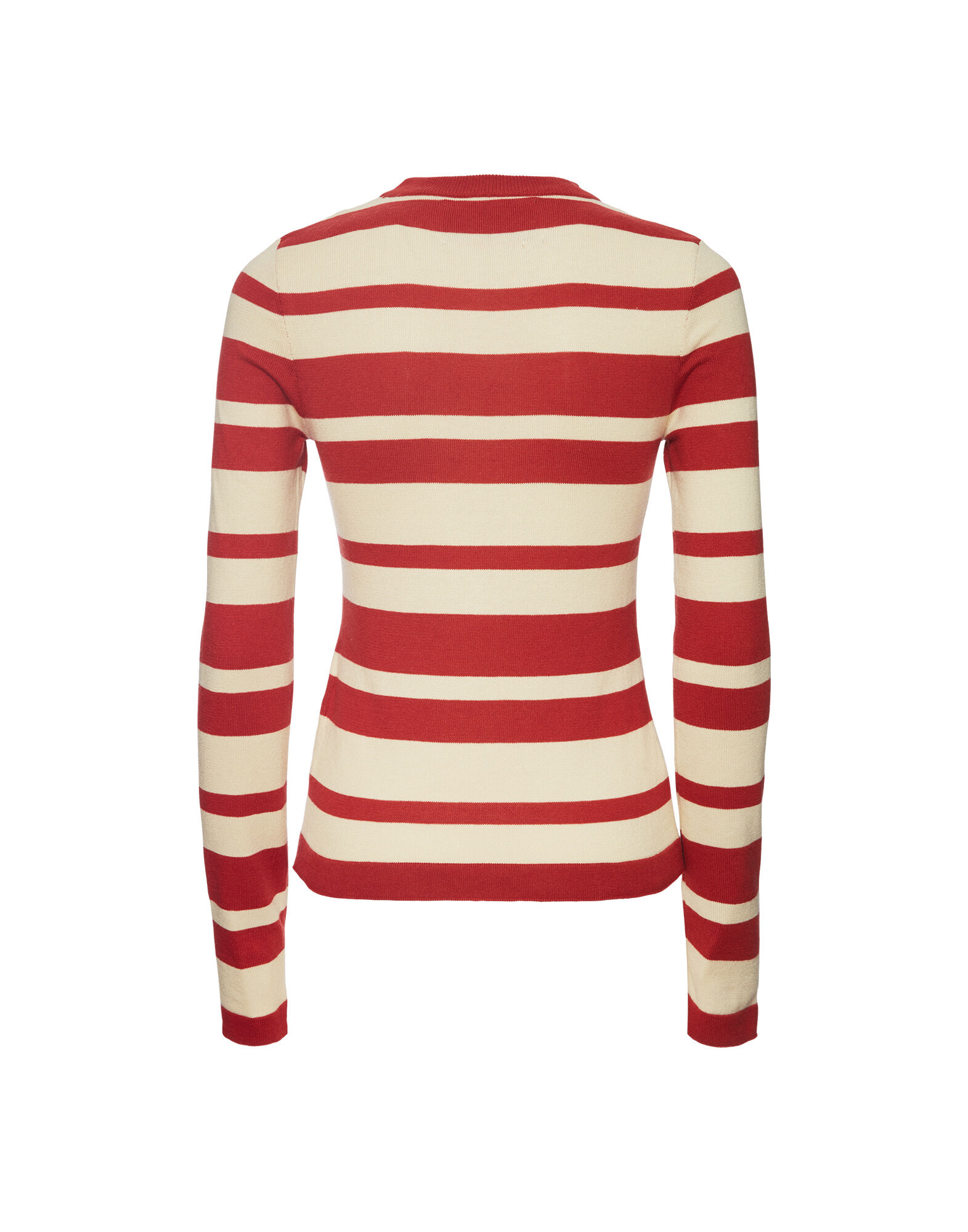 La DoubleJ Crew Top Solid Ivory PUL0118KNI106VA237WH04