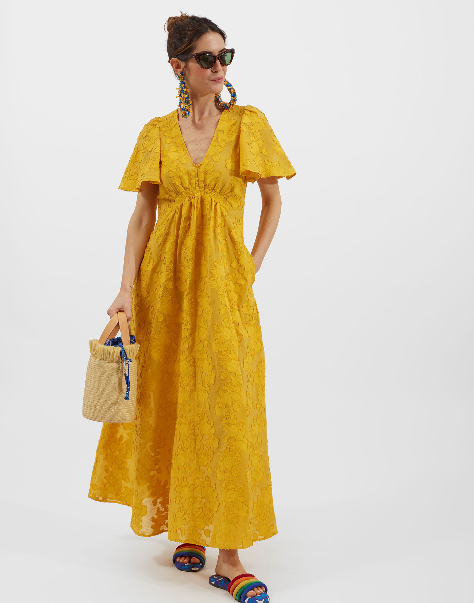 La DoubleJ Proper Dress Begonia Ocra DRE0332JCQ044BEG01OR06