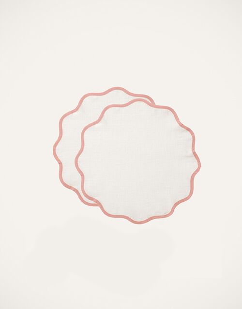LaDoubleJ Cloud Placemat Set of 2 Pink TBM0003COT005RAI0015