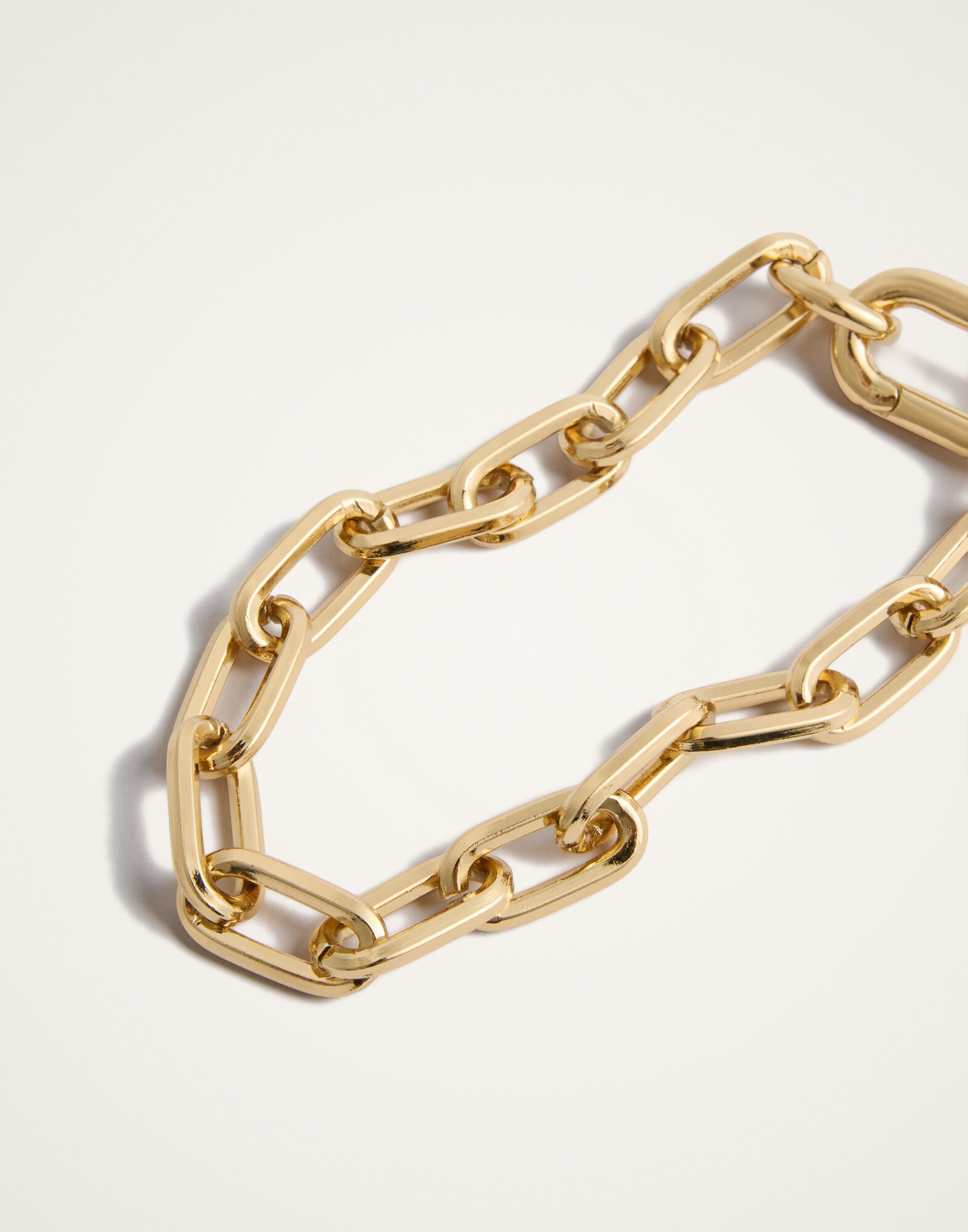 La DoubleJ Chain Bracelet 24k Gold Plate BAC0014BRA003SOLIDYE05