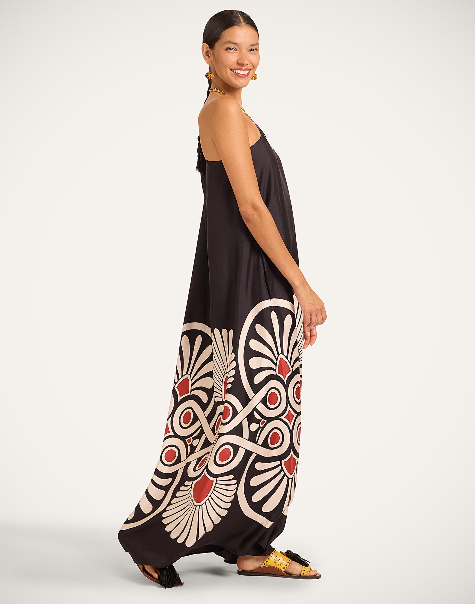La DoubleJ Roy Dress Medallion Plac&eacute;e Black DRE0304SIL006MED01BL01