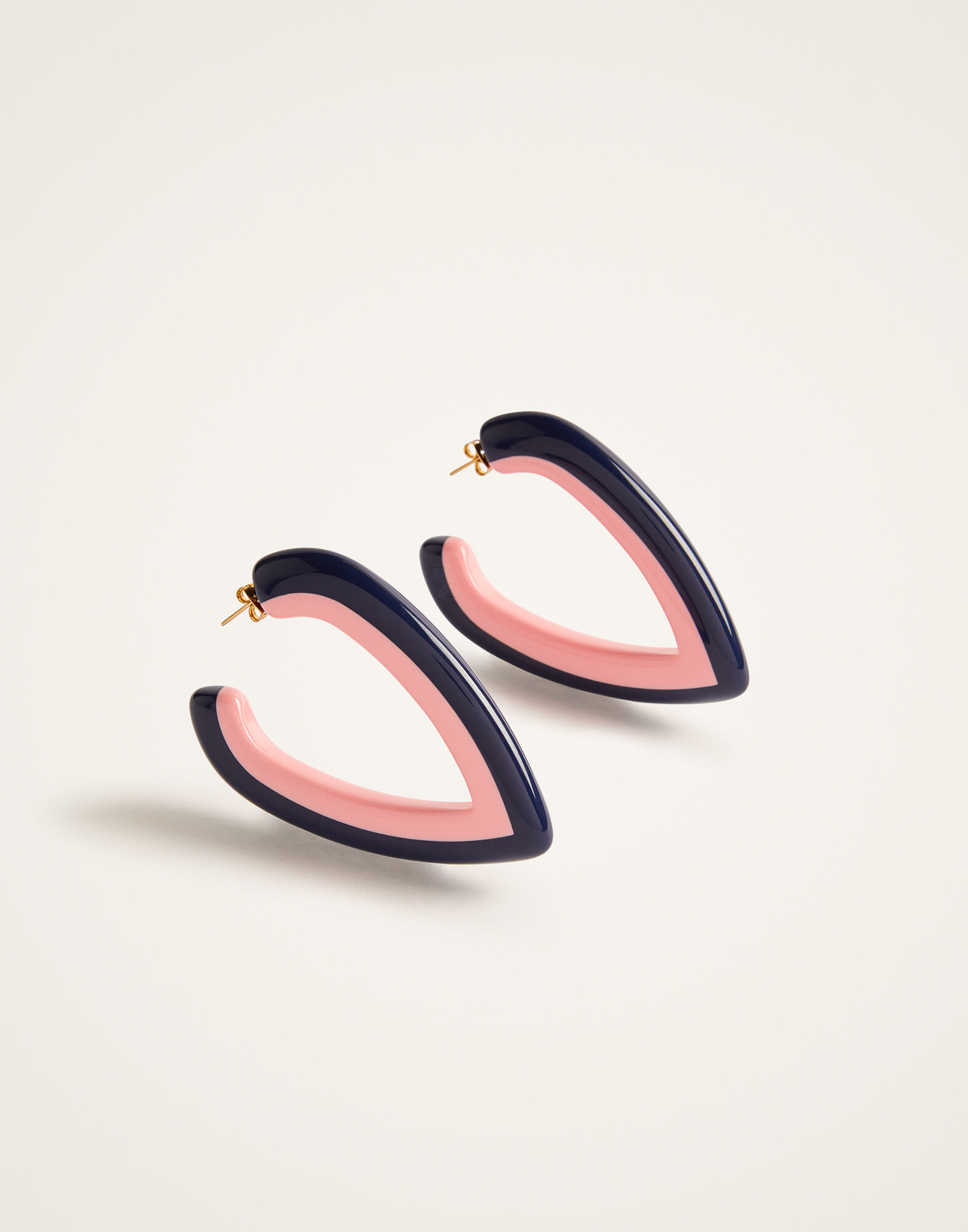 La DoubleJ Dew Earrings Bicolor Bicolor Blue & Pink EAR0056POL008BIC01PI01