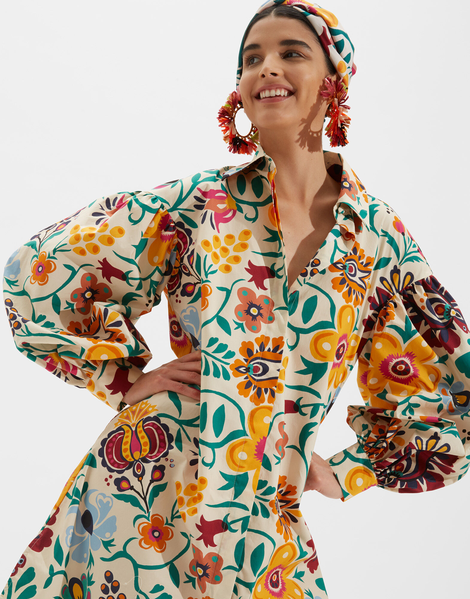 LaDoubleJ Big Shirt Dress Selva Bianco DRE0278COT001SEL0002