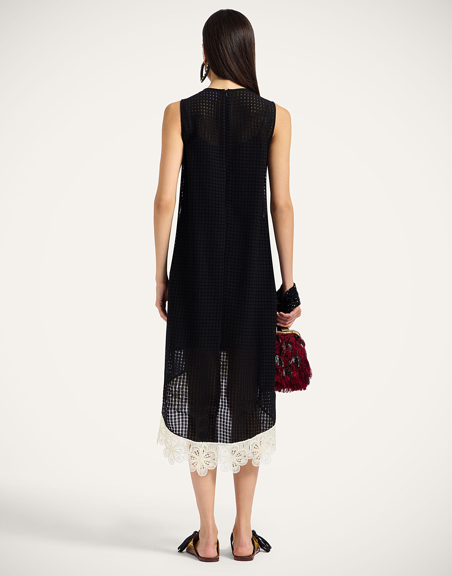 La DoubleJ La Scala High Dress Solid Black DRE0951COT077SOLIDBL01