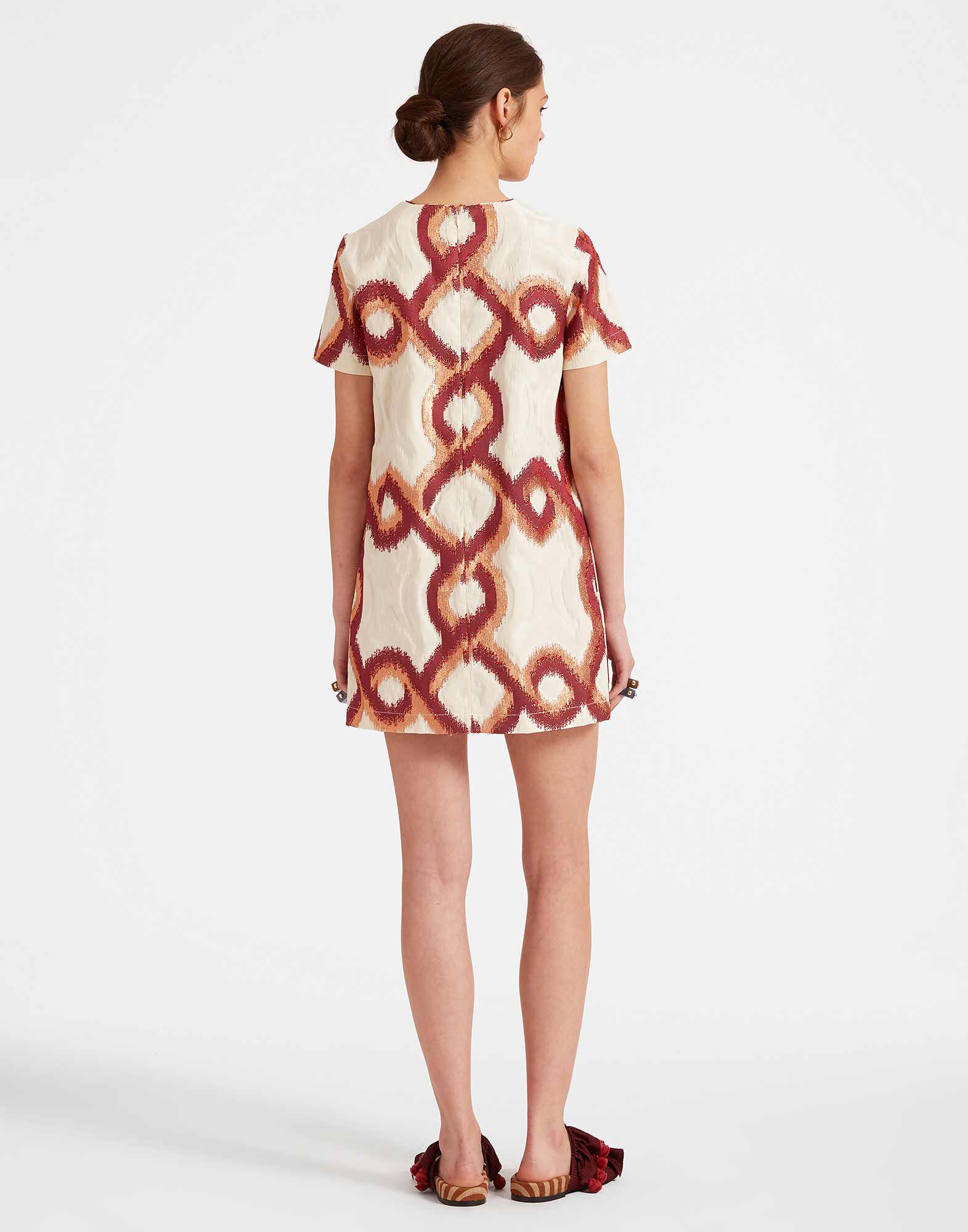 La DoubleJ Mini Swing Dress Tackle Burgundy DRE0658JCQ081TAC03RE02