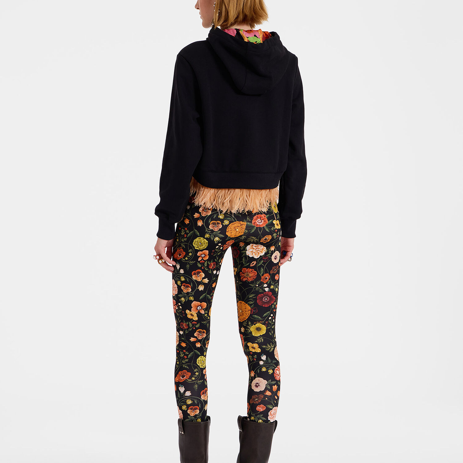 Shop La Doublej Leggings In Botticelli Black