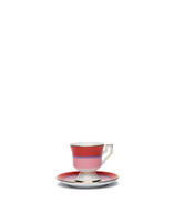 La DoubleJ Espresso Cup &amp; Saucer Set of 4 Rainbow Mix DIS0042CER001RAI0011