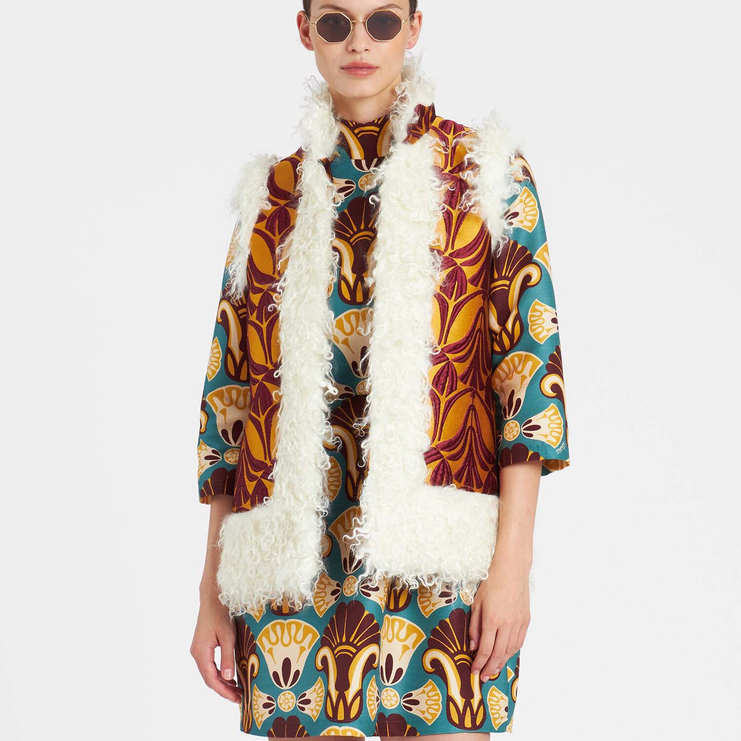 La Double J Sleeveless Folk Jacket