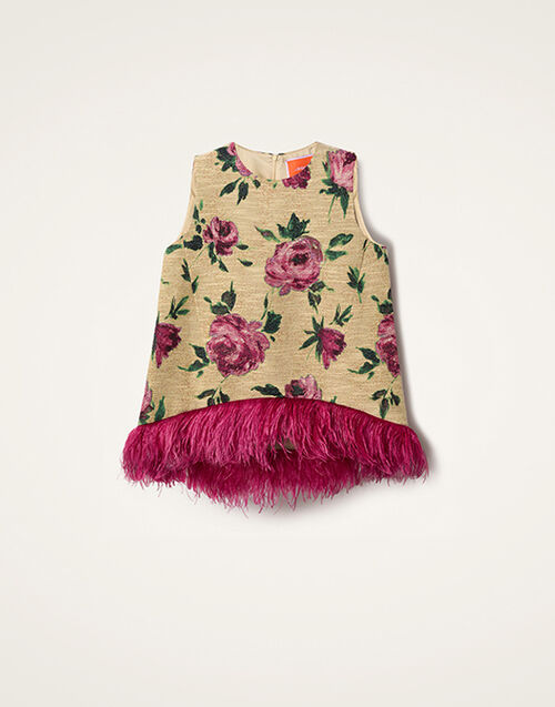 La DoubleJ La Scala Top Roses Light Beige TOP0013COT069ROS06BR01