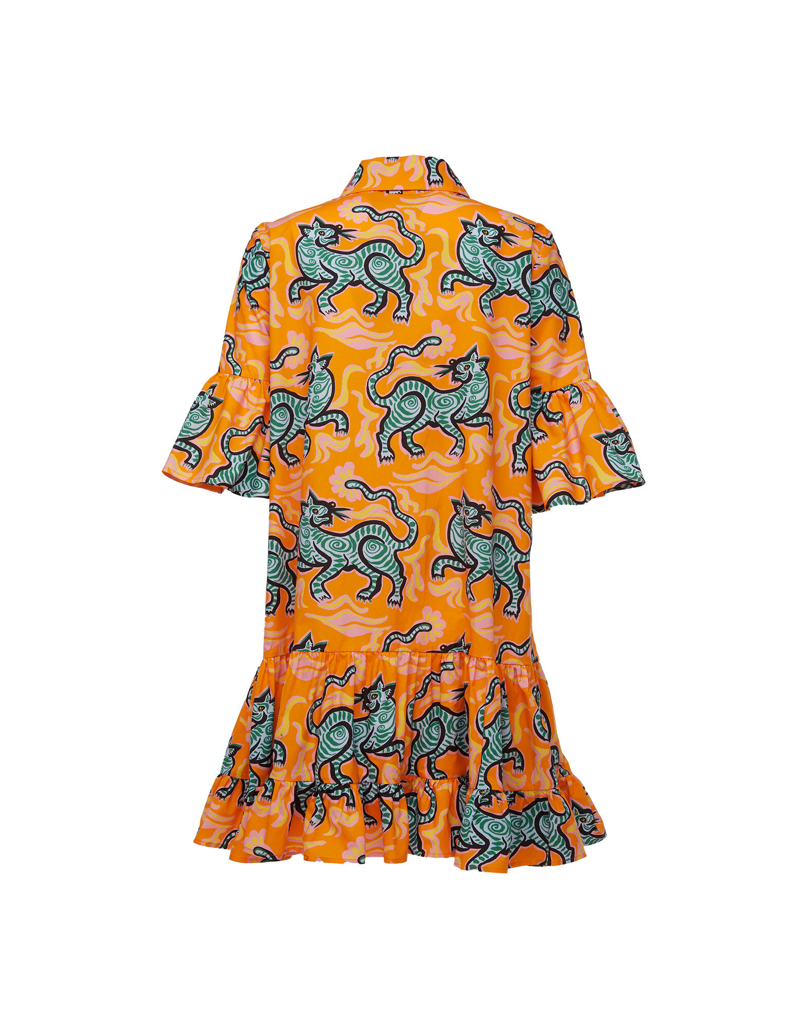La DoubleJ Choux Dress Crazy Tigers DRE0193COT001TIG0001