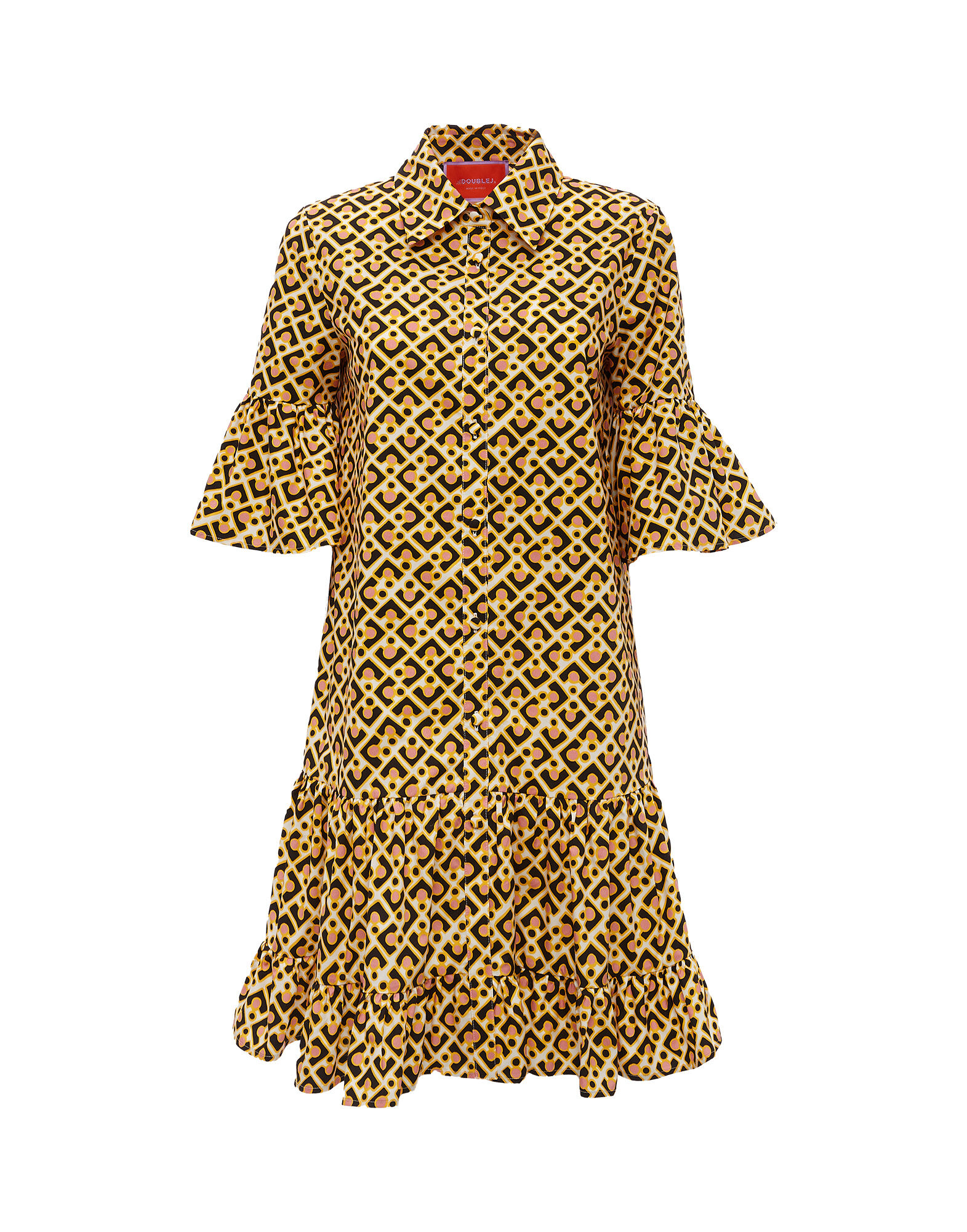 La DoubleJ Choux Dress Puzzle Rosa DRE0193COT001PUZ0002