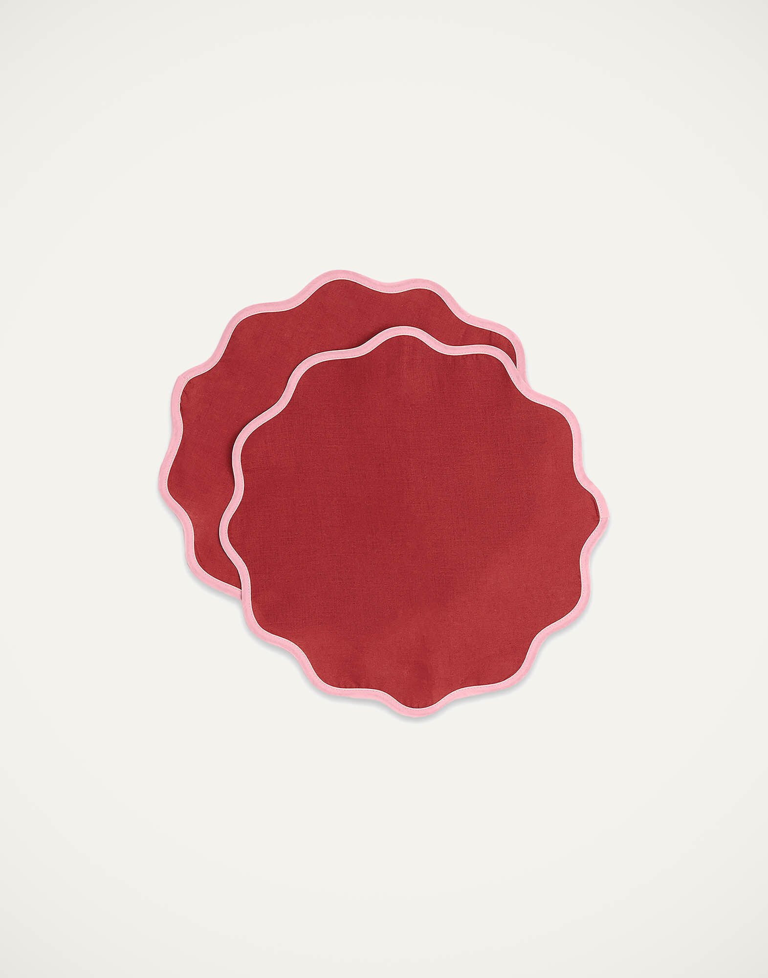 La DoubleJ Cloud Placemat Set of 2 Rainbow Vino TBM0003LIN006RAI0020