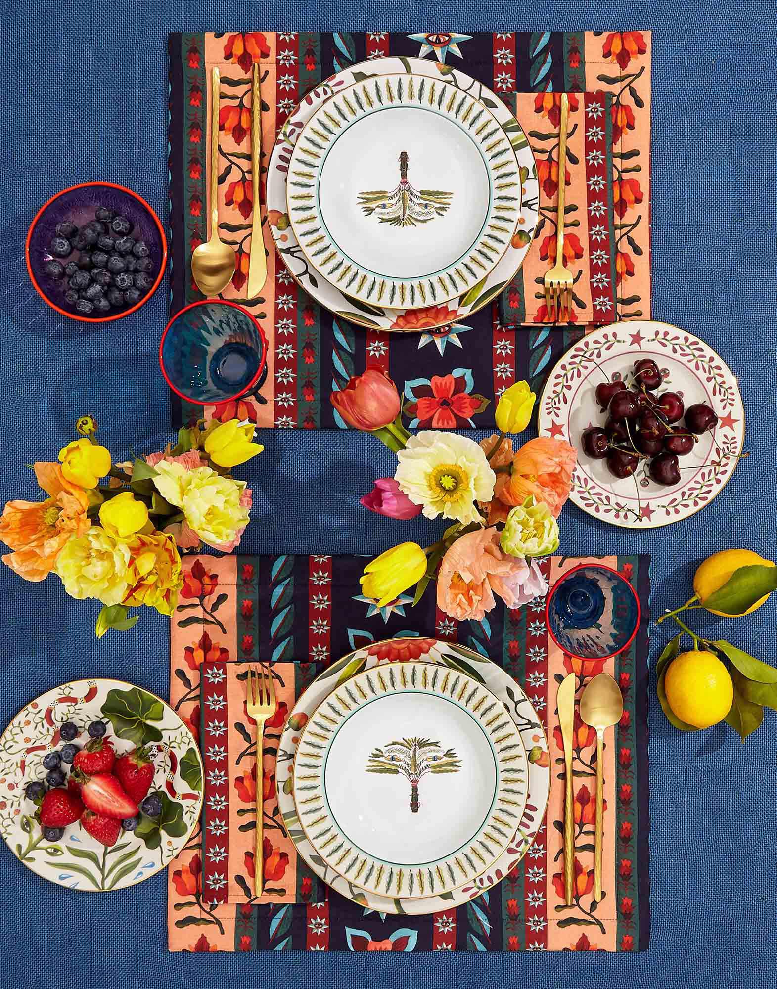 La DoubleJ Large Napkins Set Of 2 Strisce NAP0006LIN001STR0004