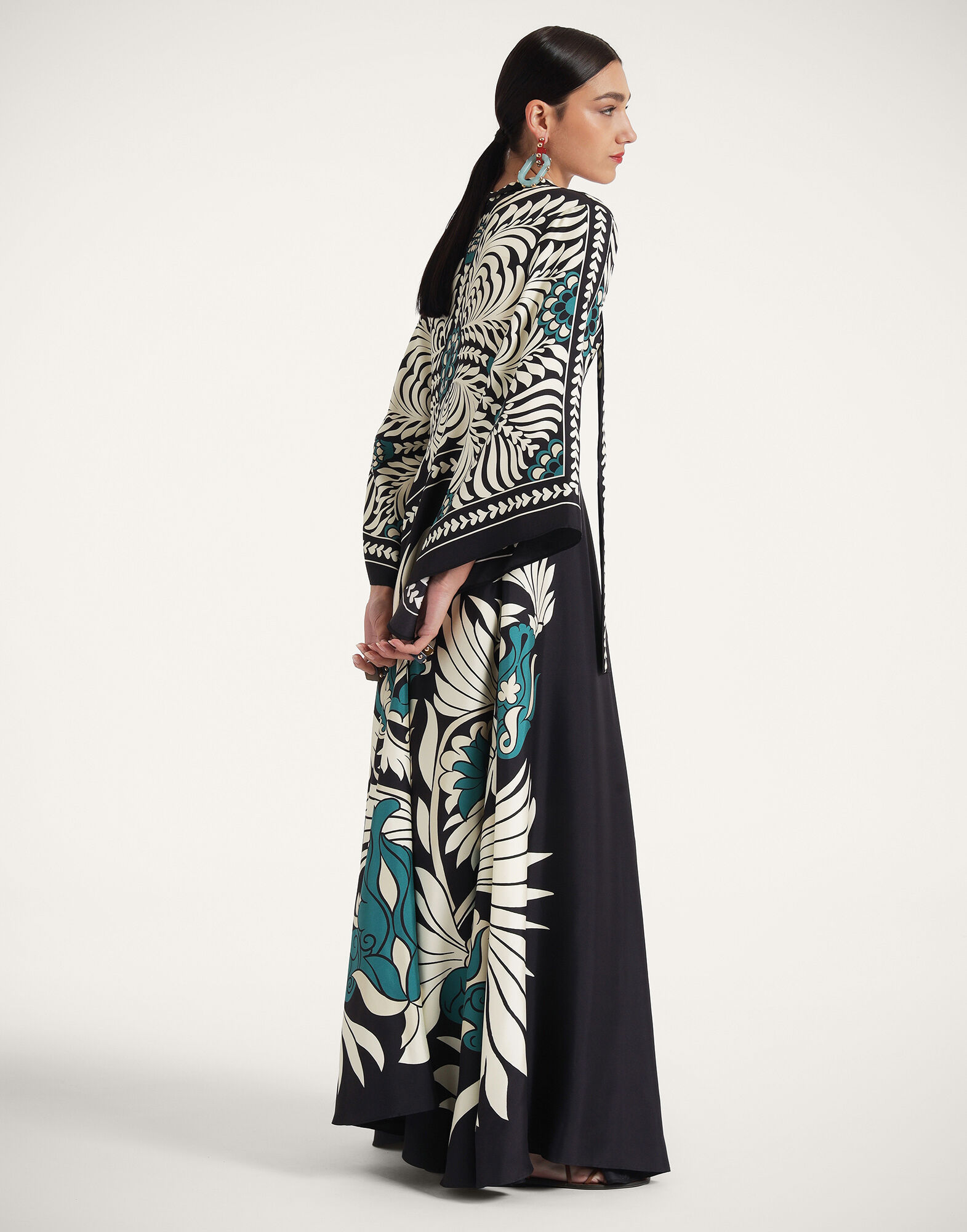 La DoubleJ Magnifico Dress Mix Tiles Plac&eacute;e Black DRE0232SIL006MIX01BL01