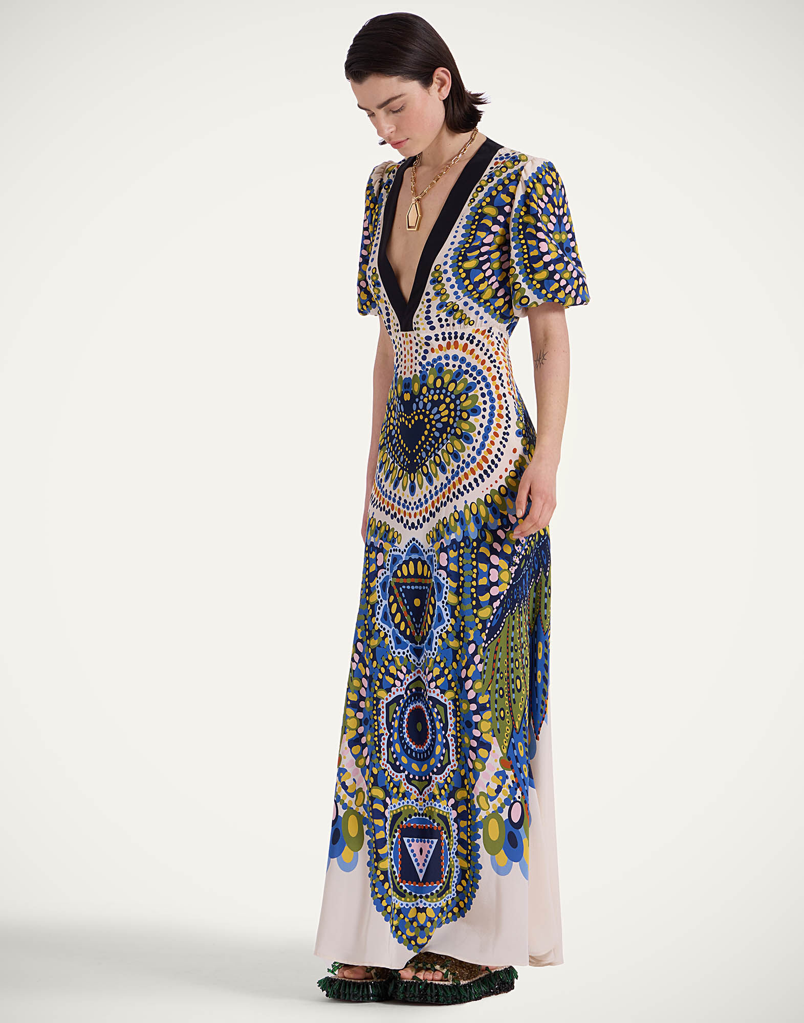 La DoubleJ Marlene Dress Chakra Plac&eacute;e Multicolor DRE0869CRE002CHA05MU01
