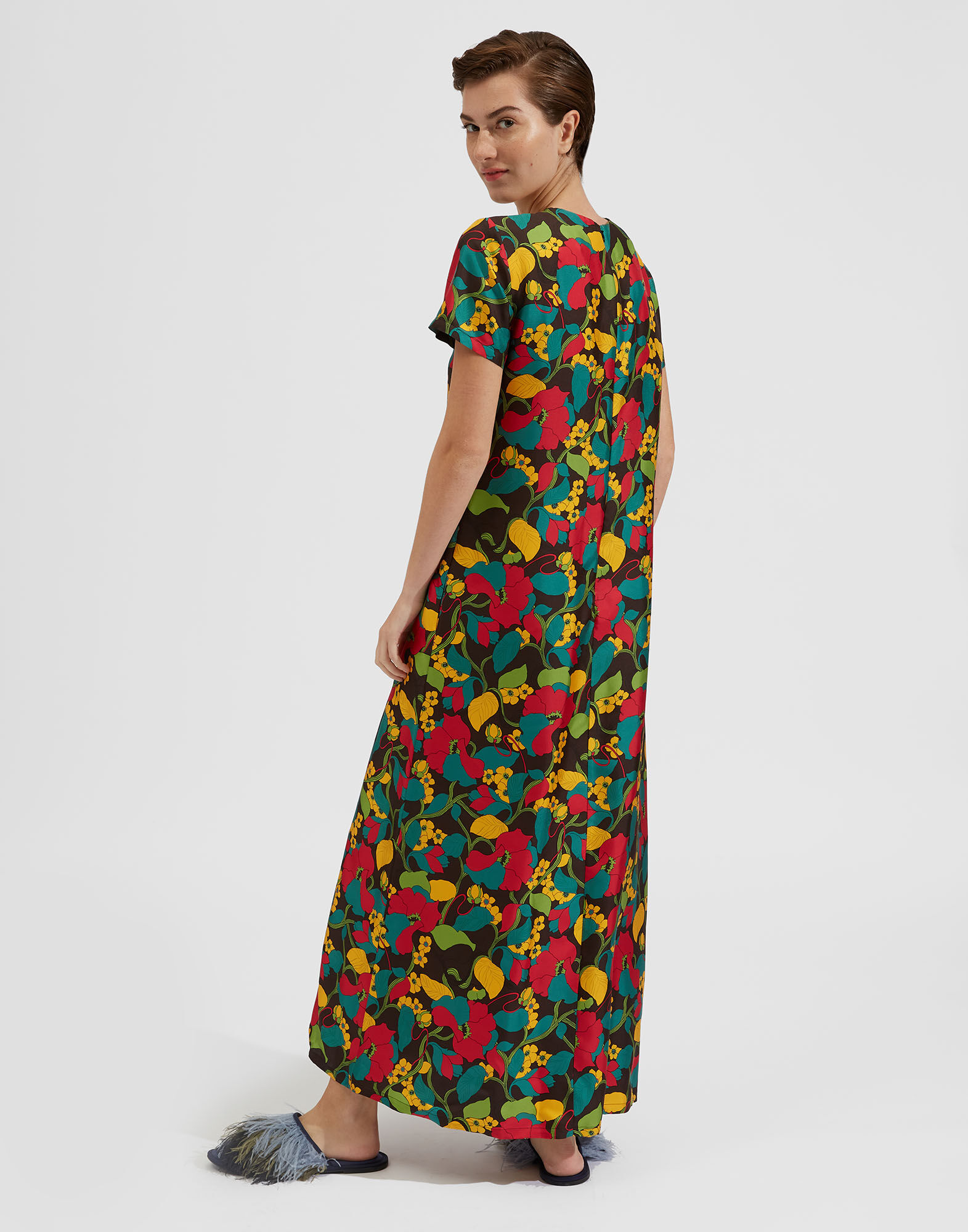 La DoubleJ Swing Dress Vines DRE0001SIL001VIN0001