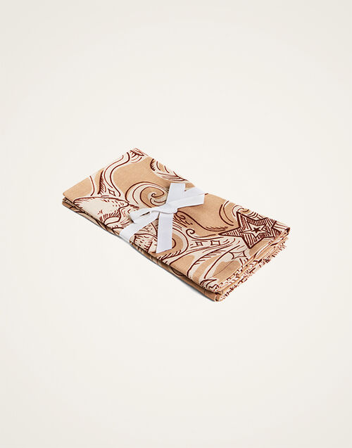 La DoubleJ Large Napkins Set Of 2 Cosmos Dusty Pink NAP0017LIN008COS02PI10