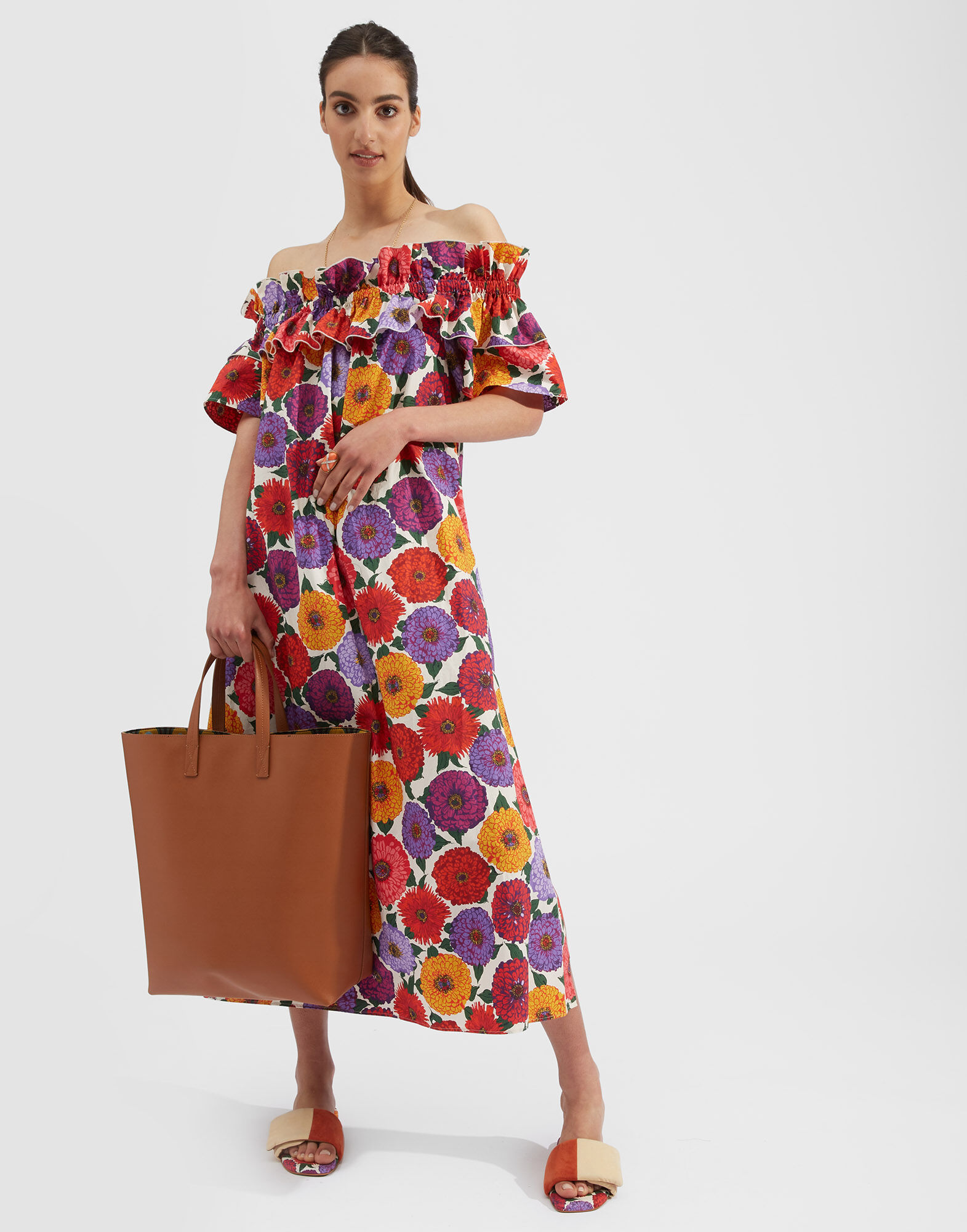 La DoubleJ Breakfast Dress Zinnie DRE0331COT001ZIN0001