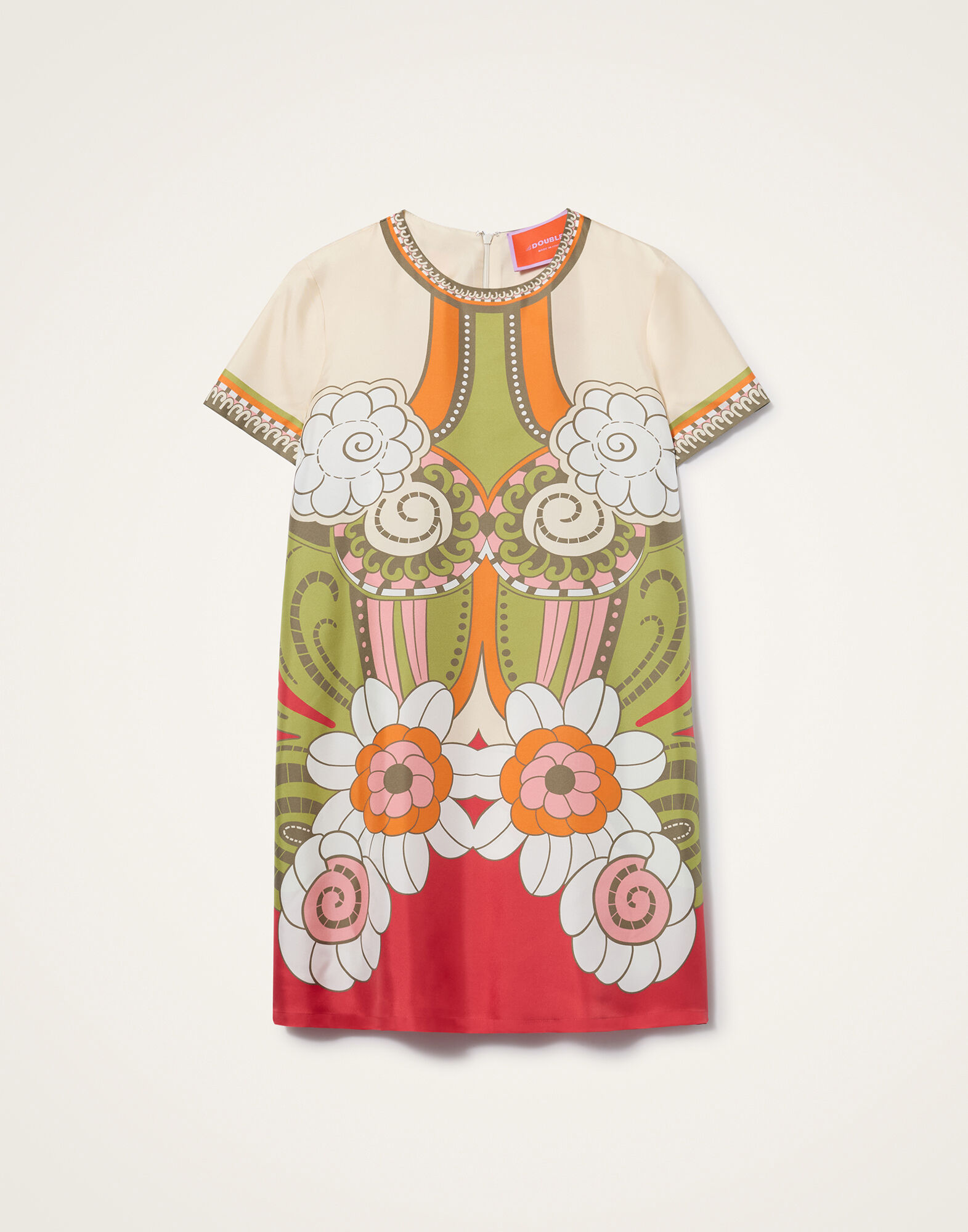 La DoubleJ Mini Swing Dress Ambrosia Plac&eacute;e Green DRE0169SIL006AMB03GR02