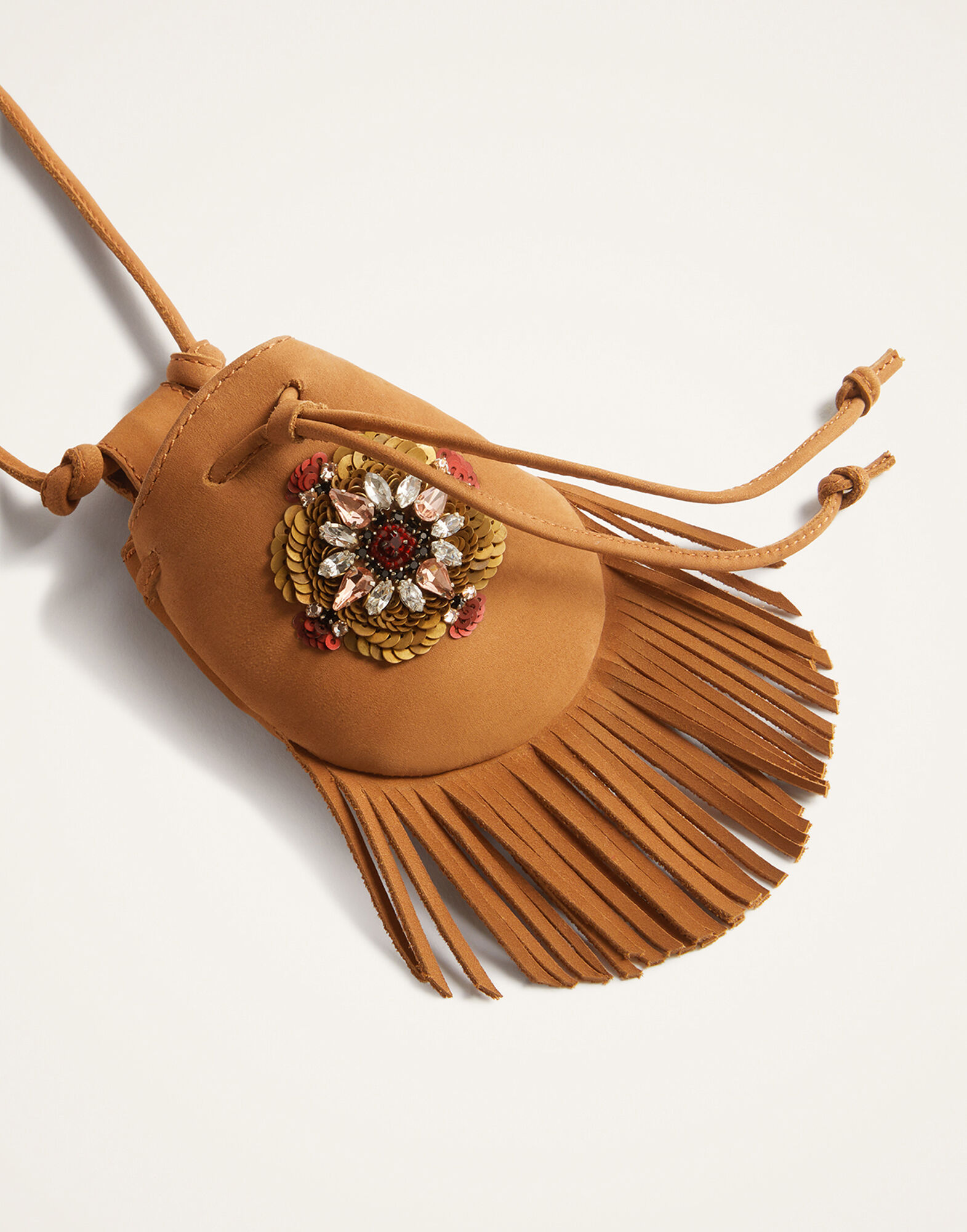 La DoubleJ Power Pouch Solid Tan BAG0087LEA016SOLIDBR17