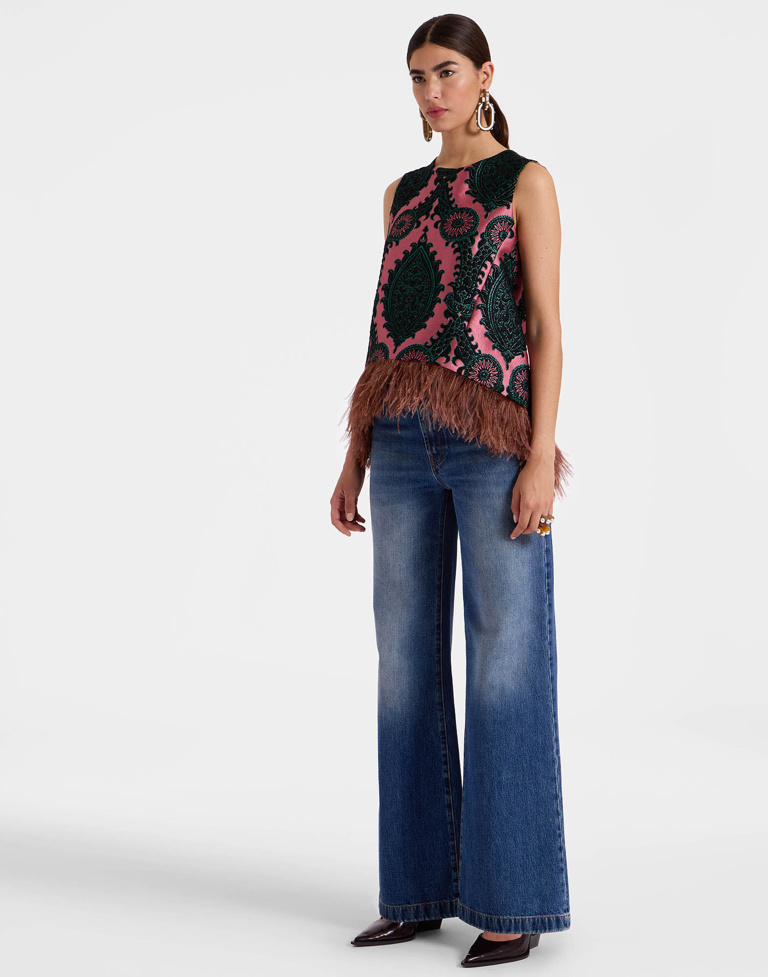 La DoubleJ La Scala Top Oltrarno Pink TOP0013JCQ084OLT01PI01