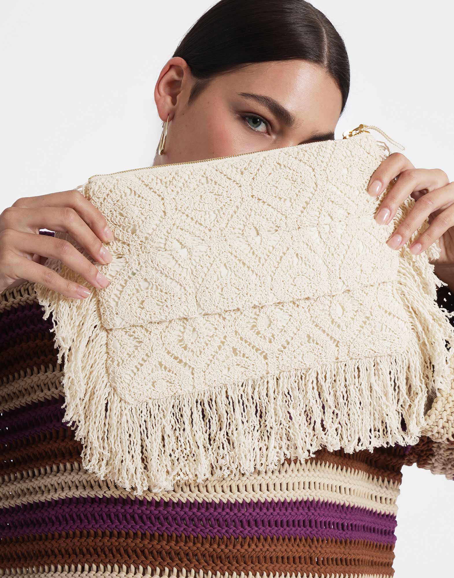 La DoubleJ Hand Pochette Plaza Cream BAG0059JCQ080PLA03WH03