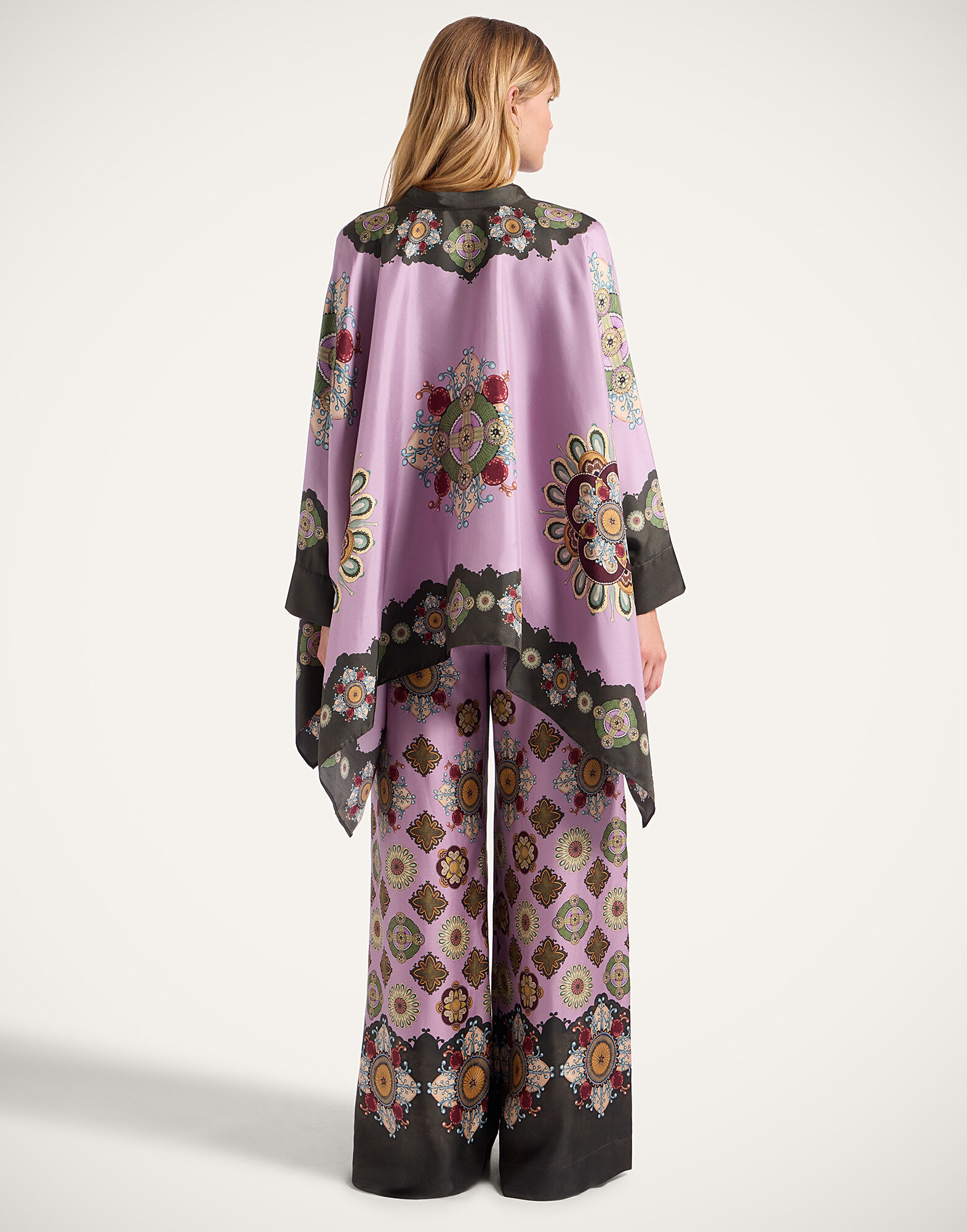 La DoubleJ Palazzo Pants Nucleus Plac&eacute;e Dusty Pink TRO0026SIL001NUC06PI10