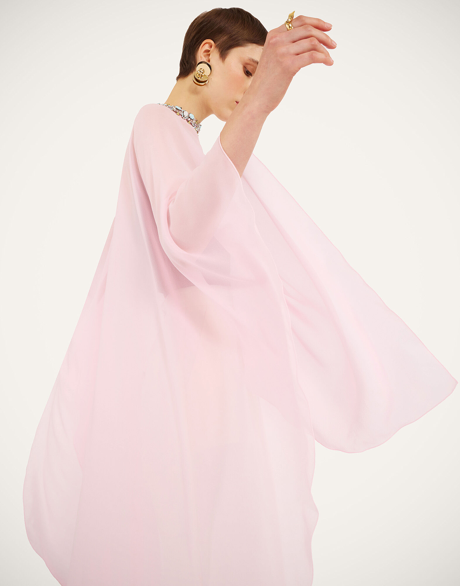 La DoubleJ Maria Cape Solid Pink SCA0091SIL025SOLIDPI01