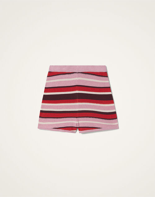 La DoubleJ Veneziana Shorts Multicolor Pink & Red TRO0174KNI154VA377RE01