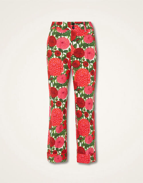 La DoubleJ Hendrix Pants Pink Dahlias TRO0014COT005DAH0001