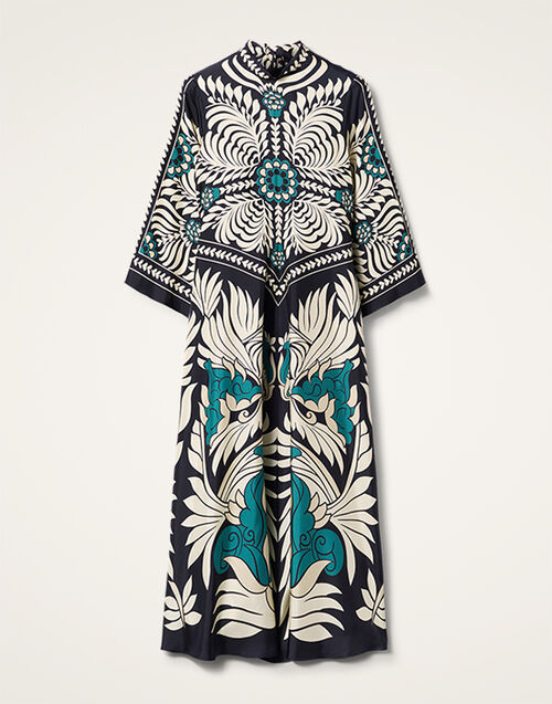 La DoubleJ Magnifico Dress Mix Tiles Plac&eacute;e Black DRE0232SIL006MIX01BL01