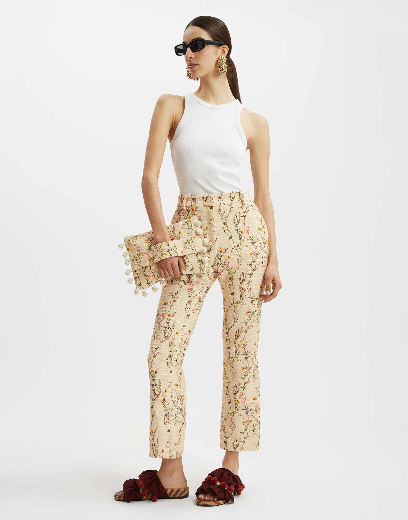 La DoubleJ 24/7 Pants Primavera Cream TRO0069COT051PRI01WH03